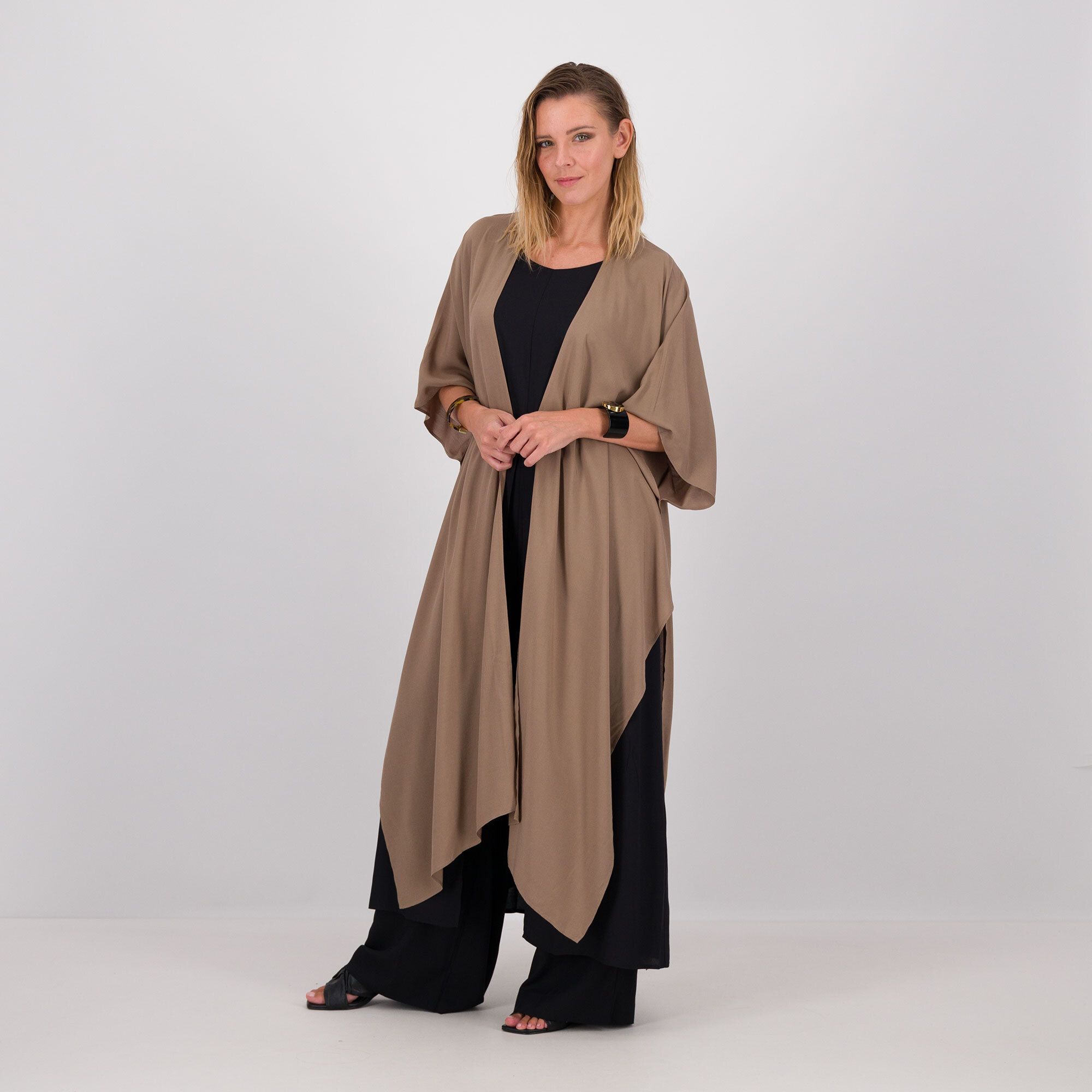 QVC Caterina Lancini Maxi cardigan in mussola di viscosa