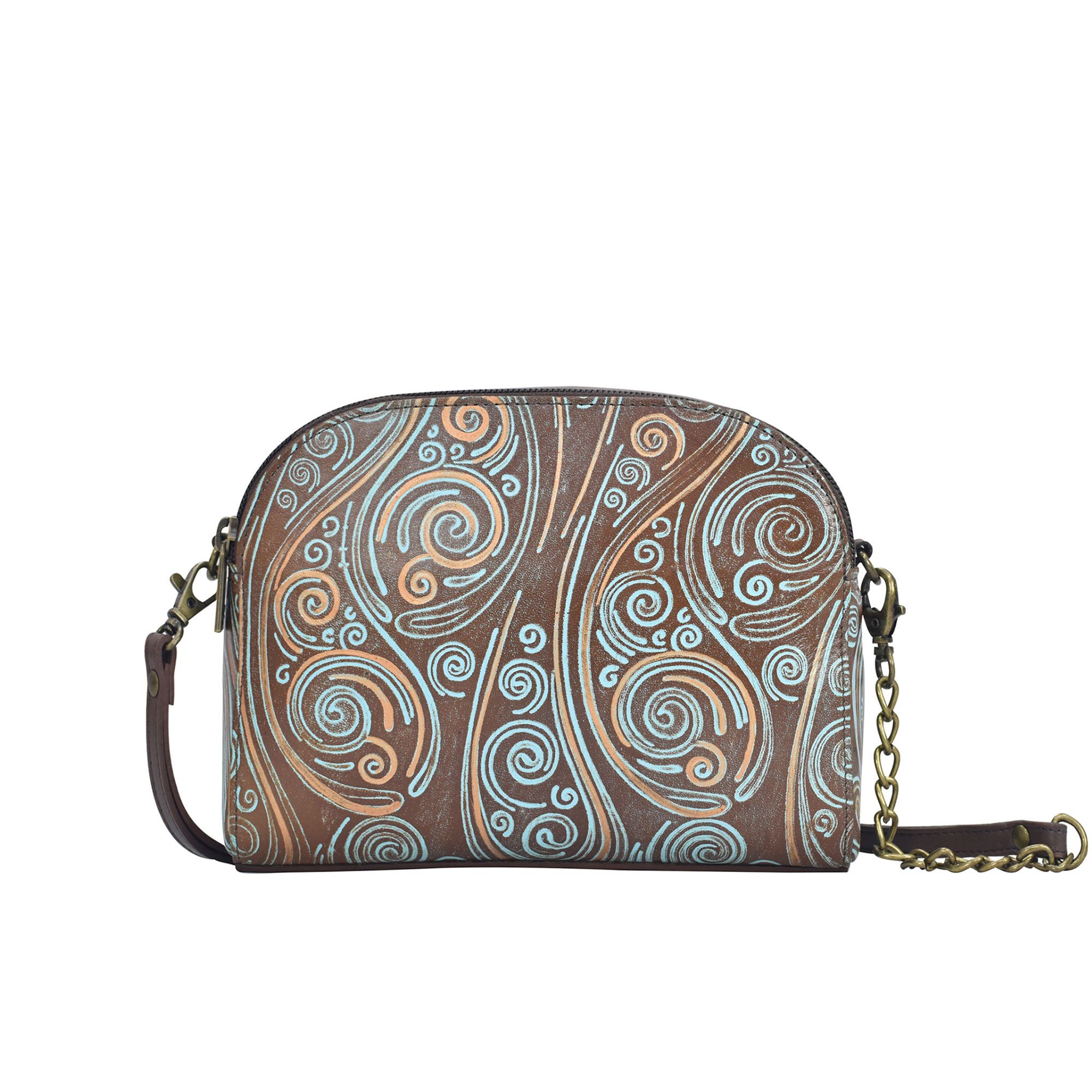 Anuschka
Borsa a tracolla
in pelle con pannelli
dipinti a mano