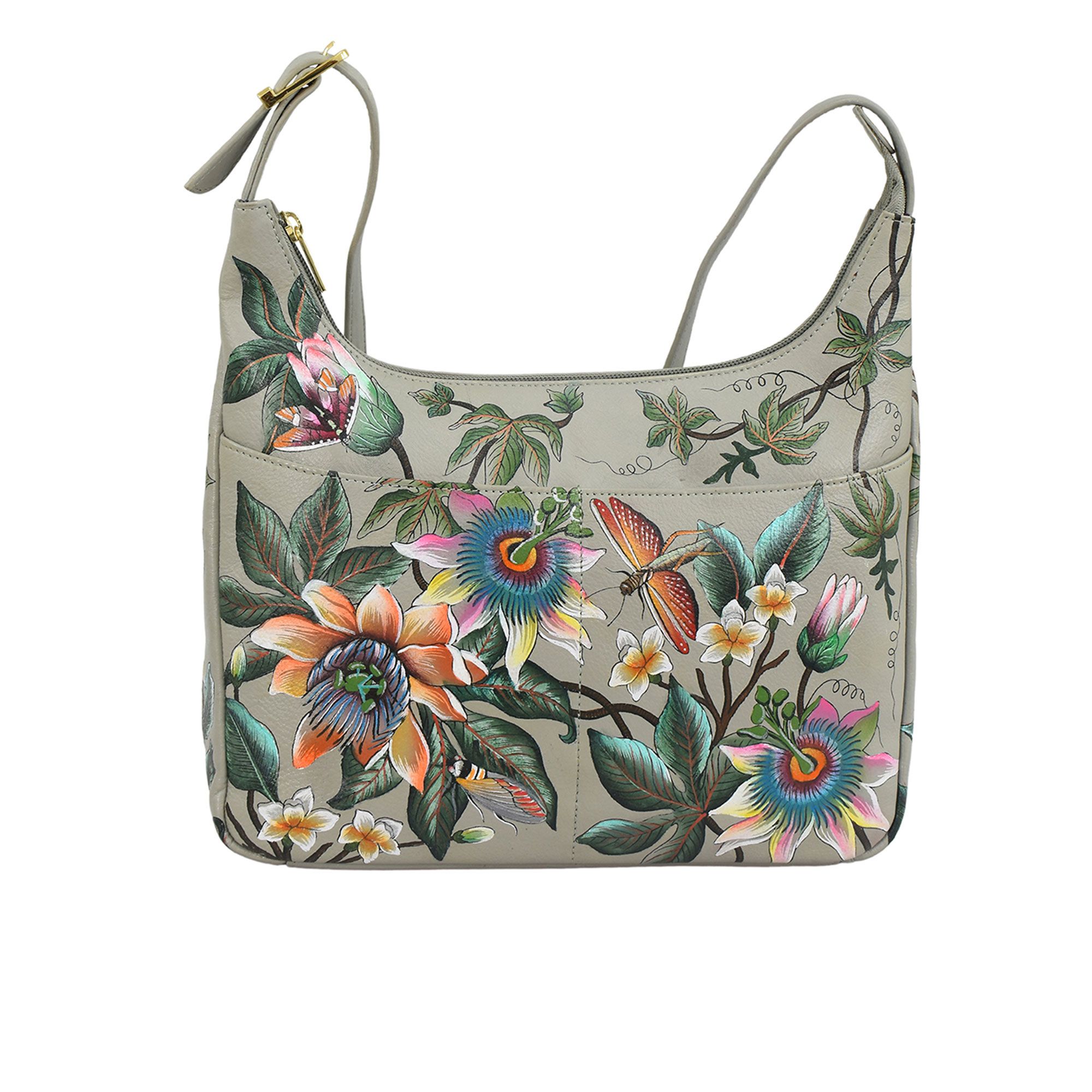 Anuschka
Borsa a spalla in
pelle dipinta a mano
con manico superiore