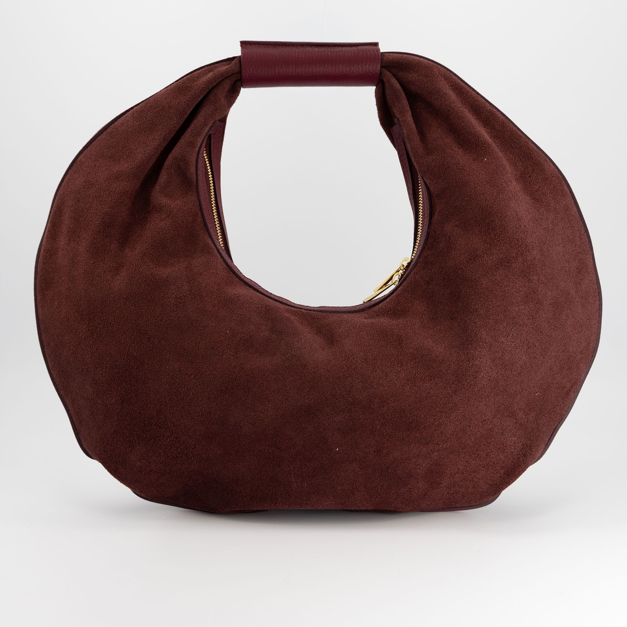 Elba Tuscany Borsa morbida stile Hobo in pelle scamosciata