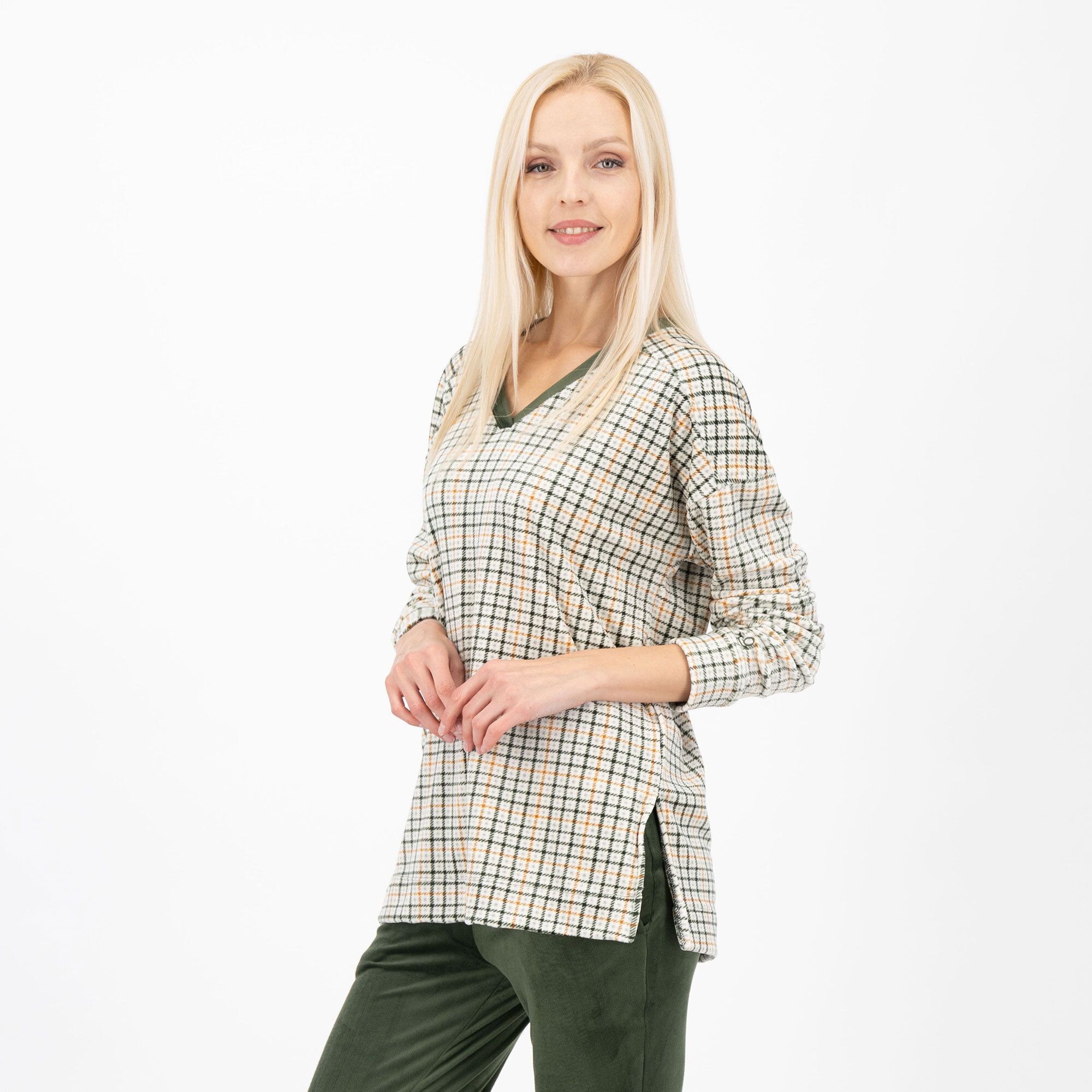 QVC Cuddle Duds Maglia sciancrata con scollo a V