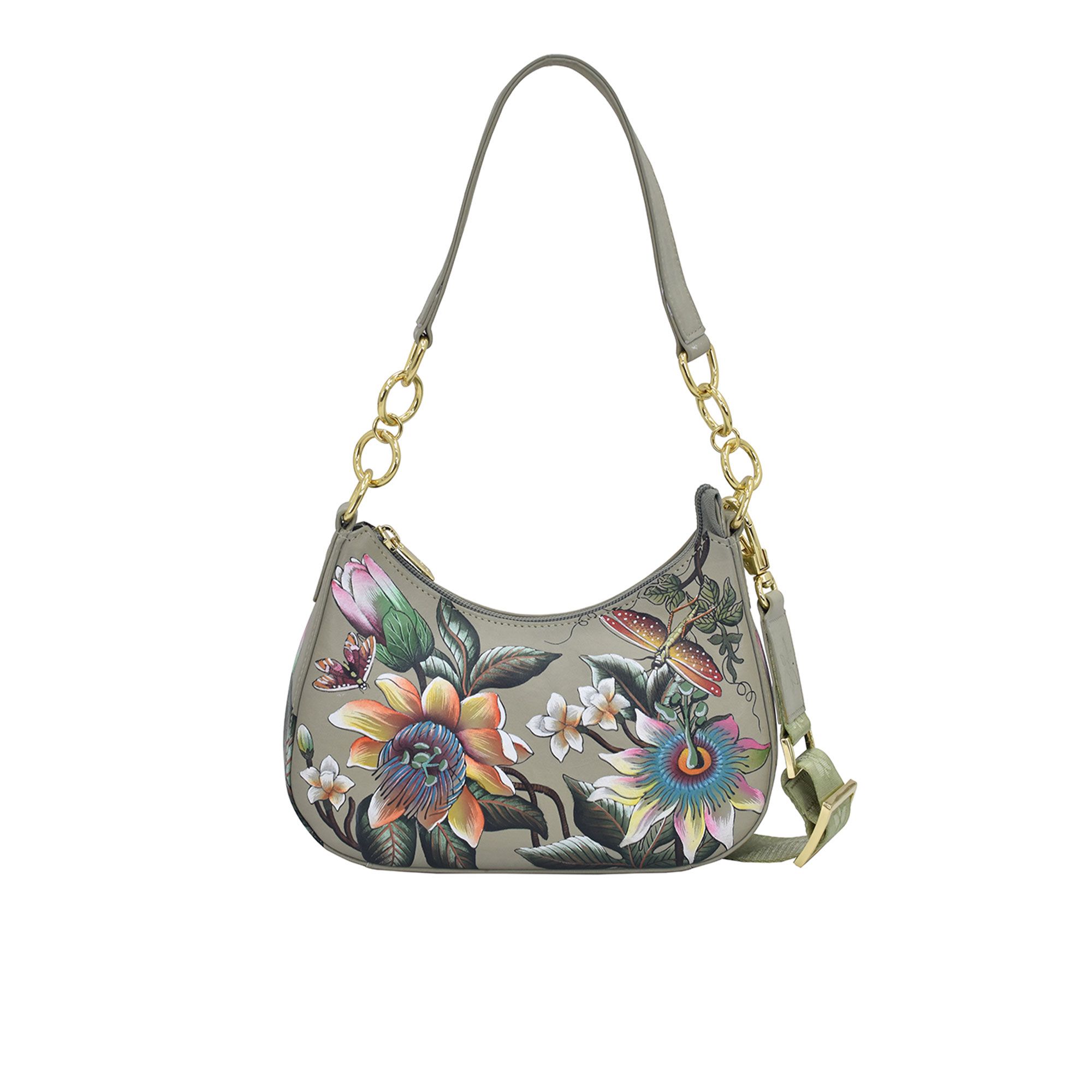 Anuschka
Borsa a spalla
in pelle dipinta a
mano con tracolla