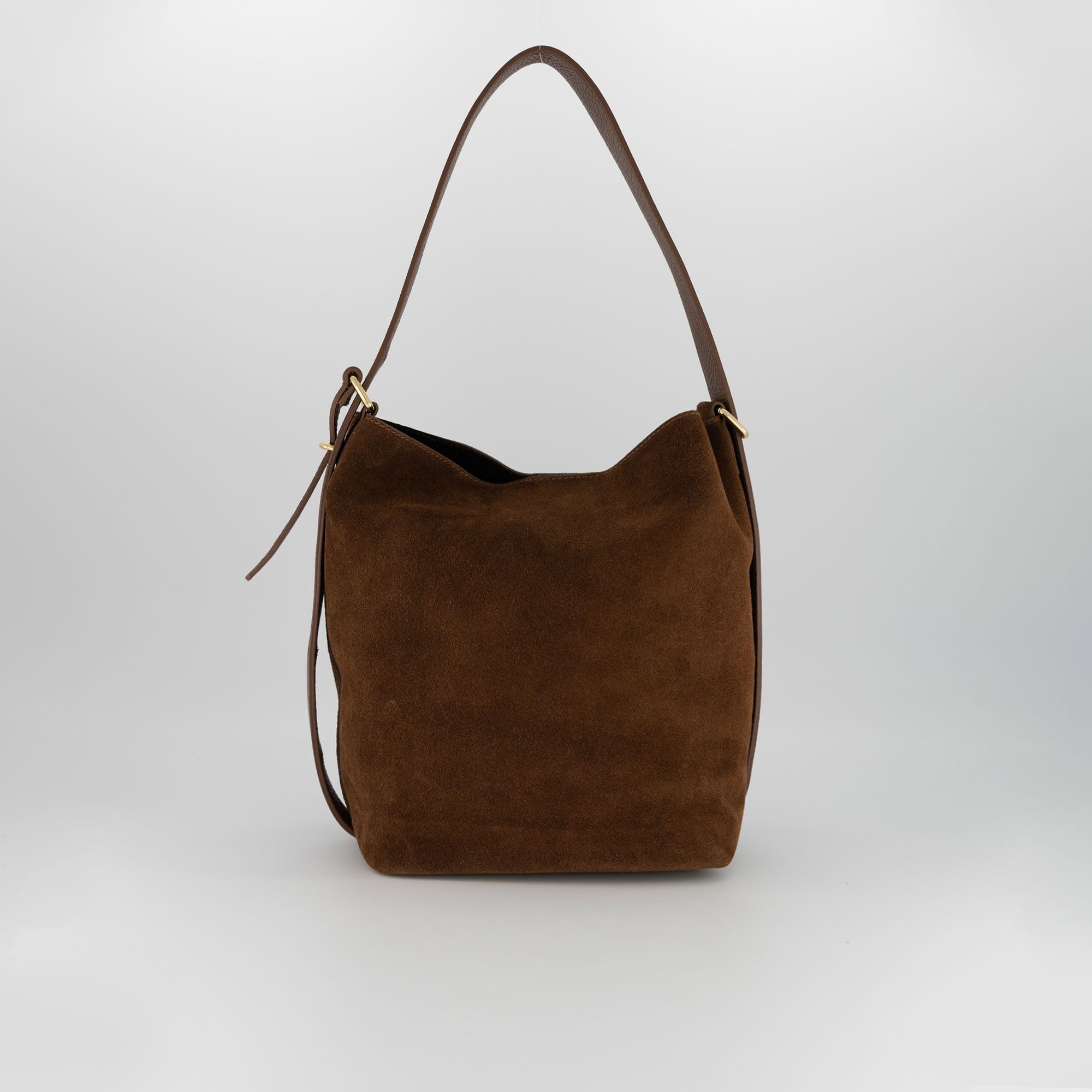 Le Corone Bags
Borsa a spalla
in pelle scamosciata
H Basket