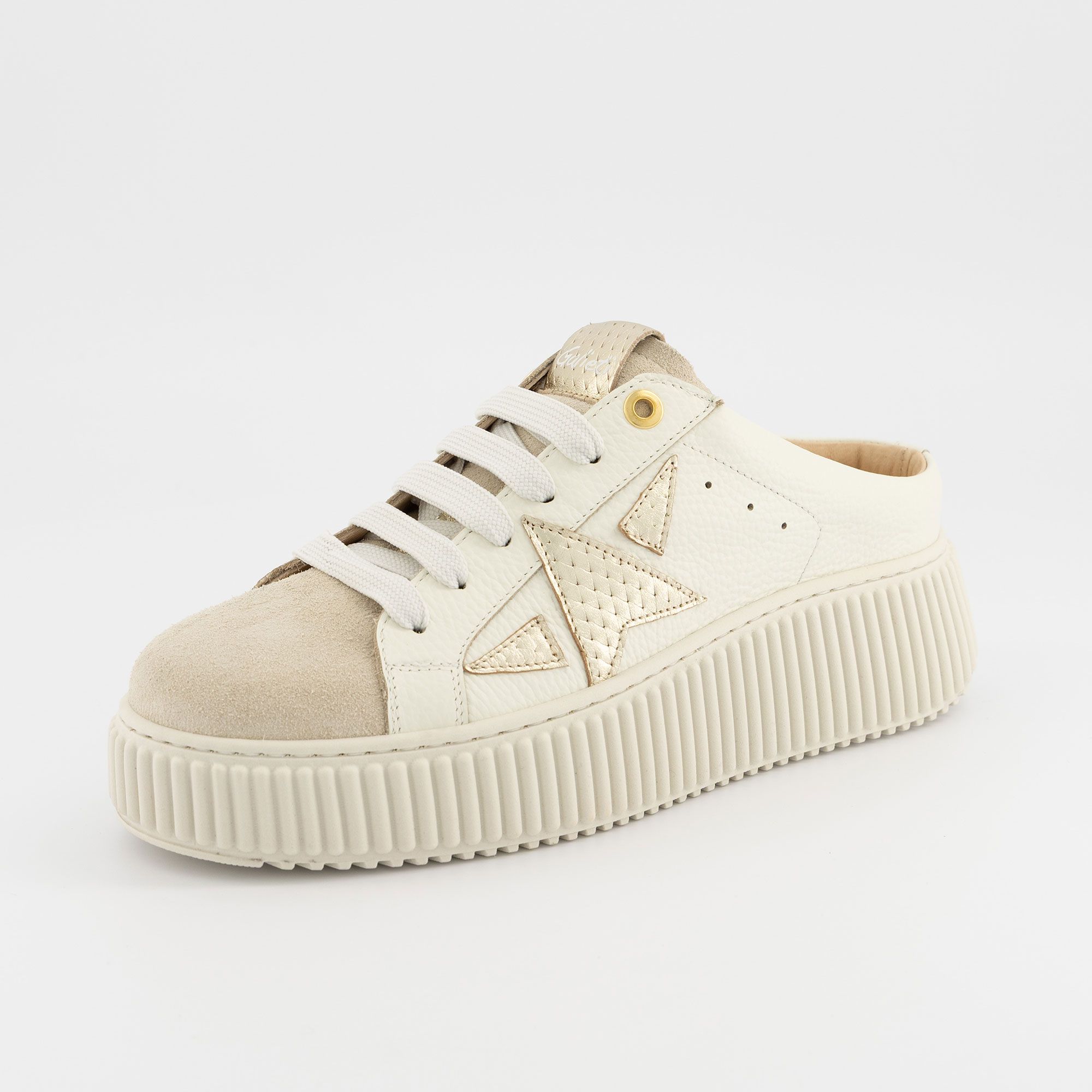Galieti
Sneaker sabot
in pelle con
suola 5 cm