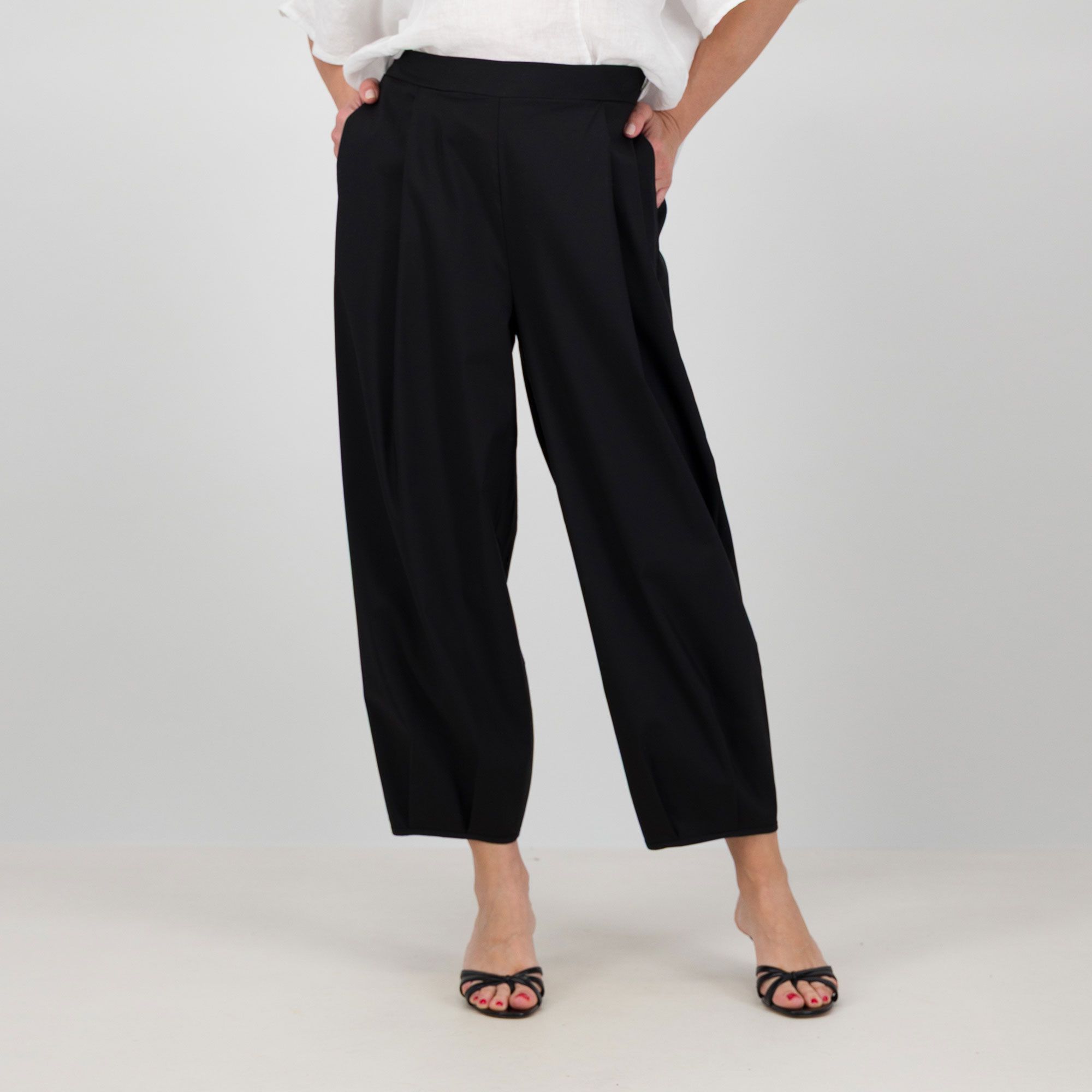 Lucrezia Sciortino Pantaloni balloon in misto cotone super-stretch