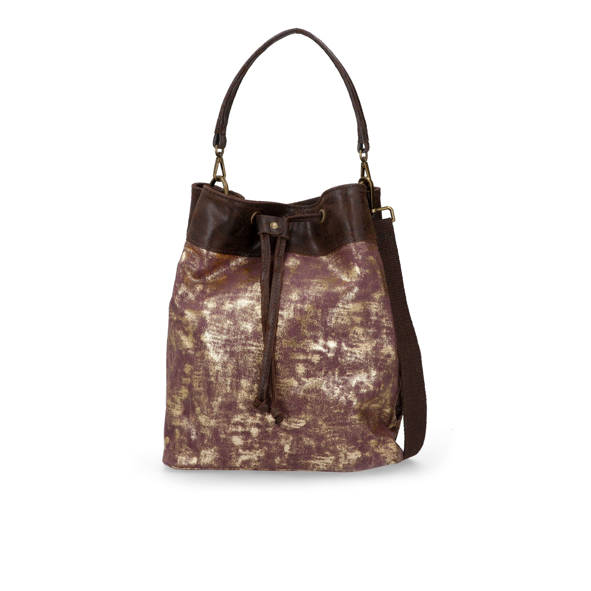 Le Corone Bags
Borsa a spalla
Saccoro in pelle
e canvas