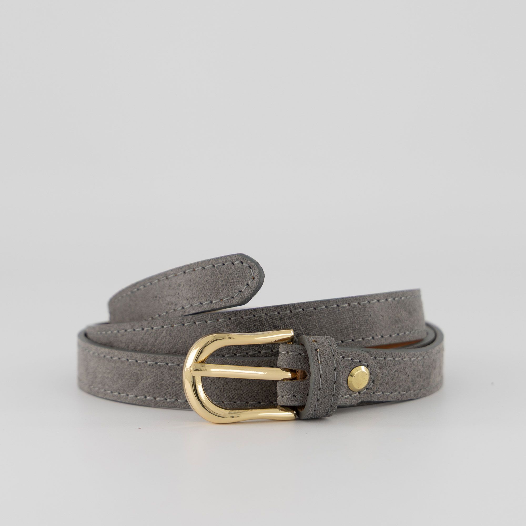 Le Corone Bags Cintura sottile Slim Belt in pelle spazzolata