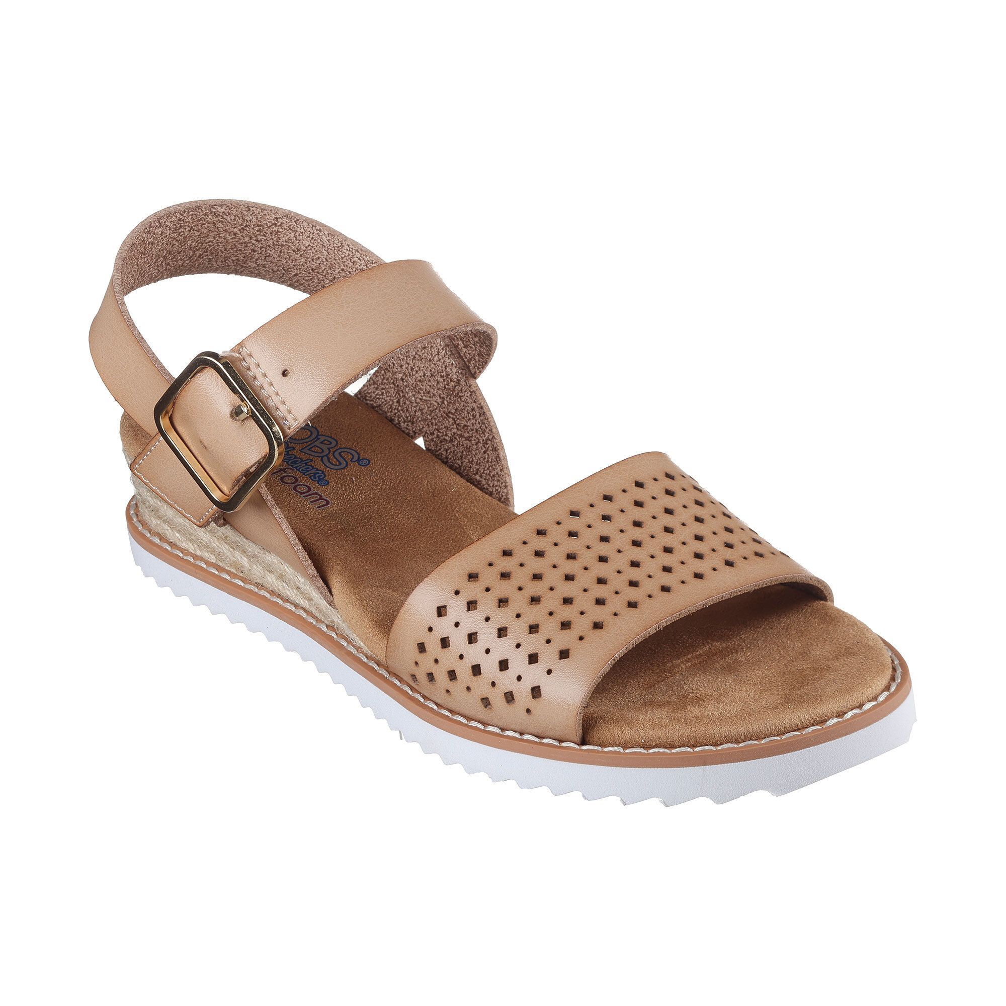 QVC Skechers Sandali Desert Kiss tomaia traforata e chiusura a strappo