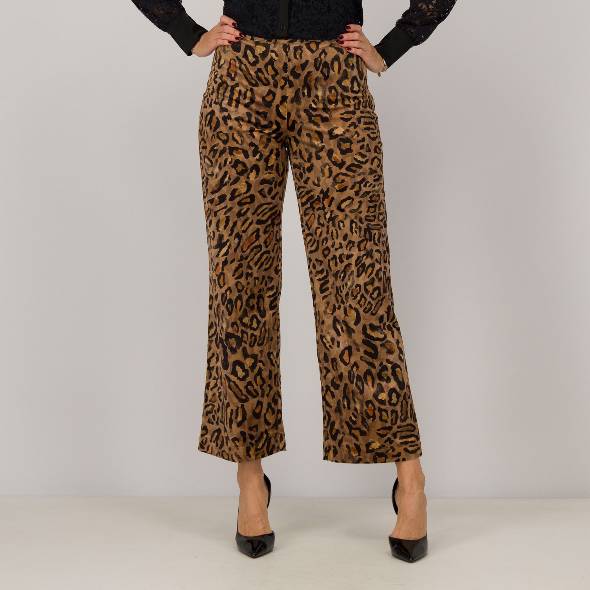 Rebeka Ross
Pantaloni palazzo
fantasia animalier