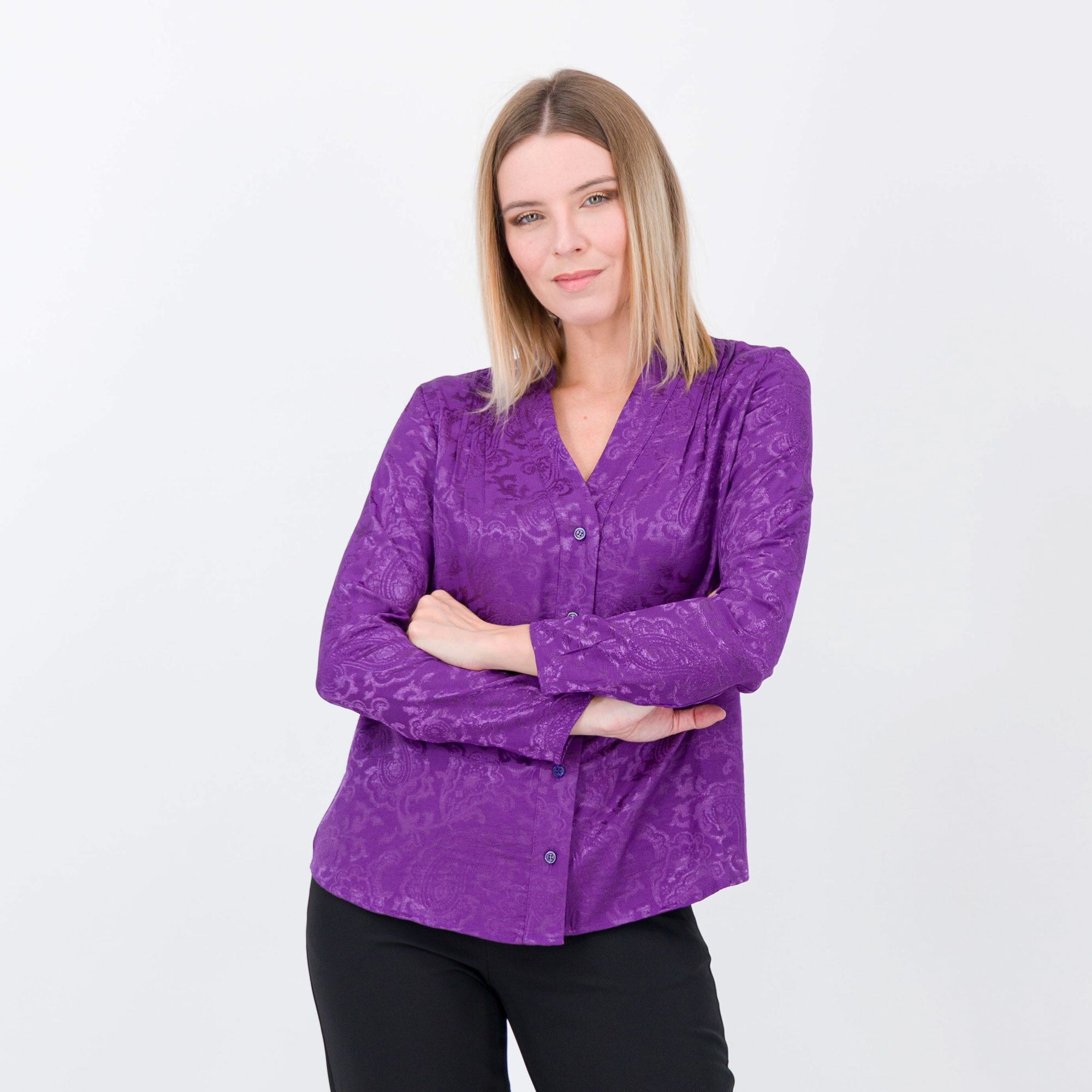 QVC EXTESA Camicia in raso jacquard