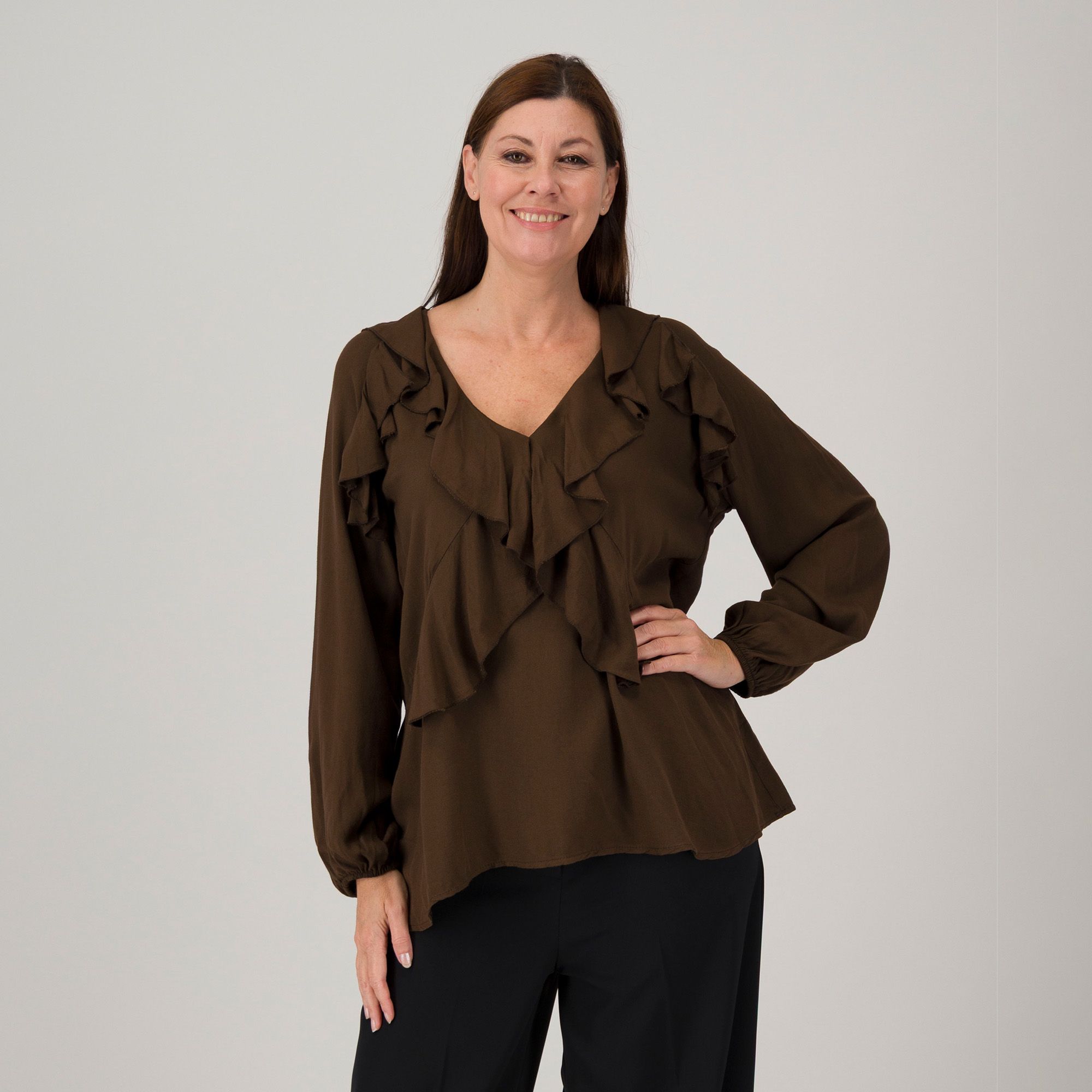 Mood Atelier
Blusa morbida
100% viscosa
con volant