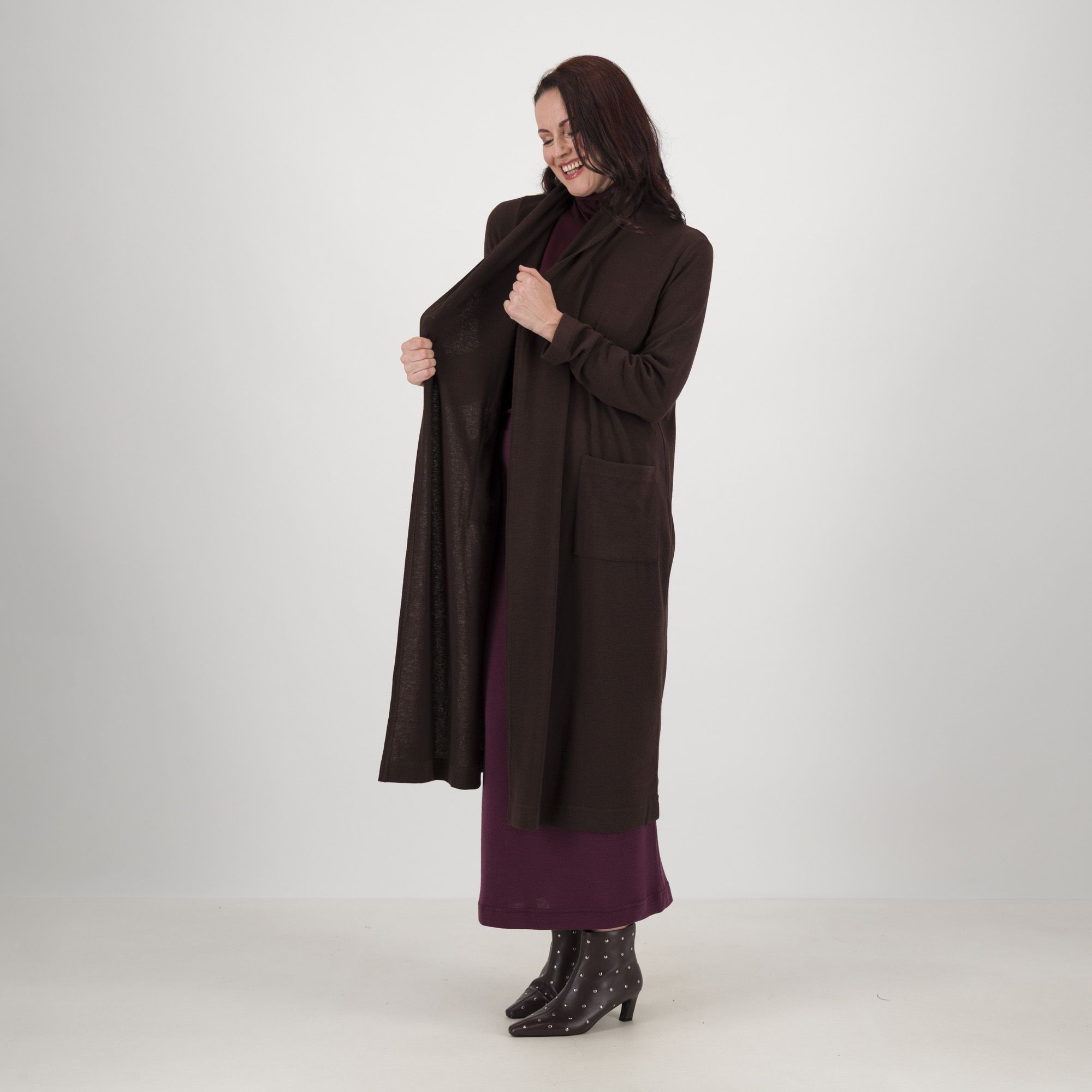 Caterina Lancini
Cardigan lungo
in maglia con
tasche