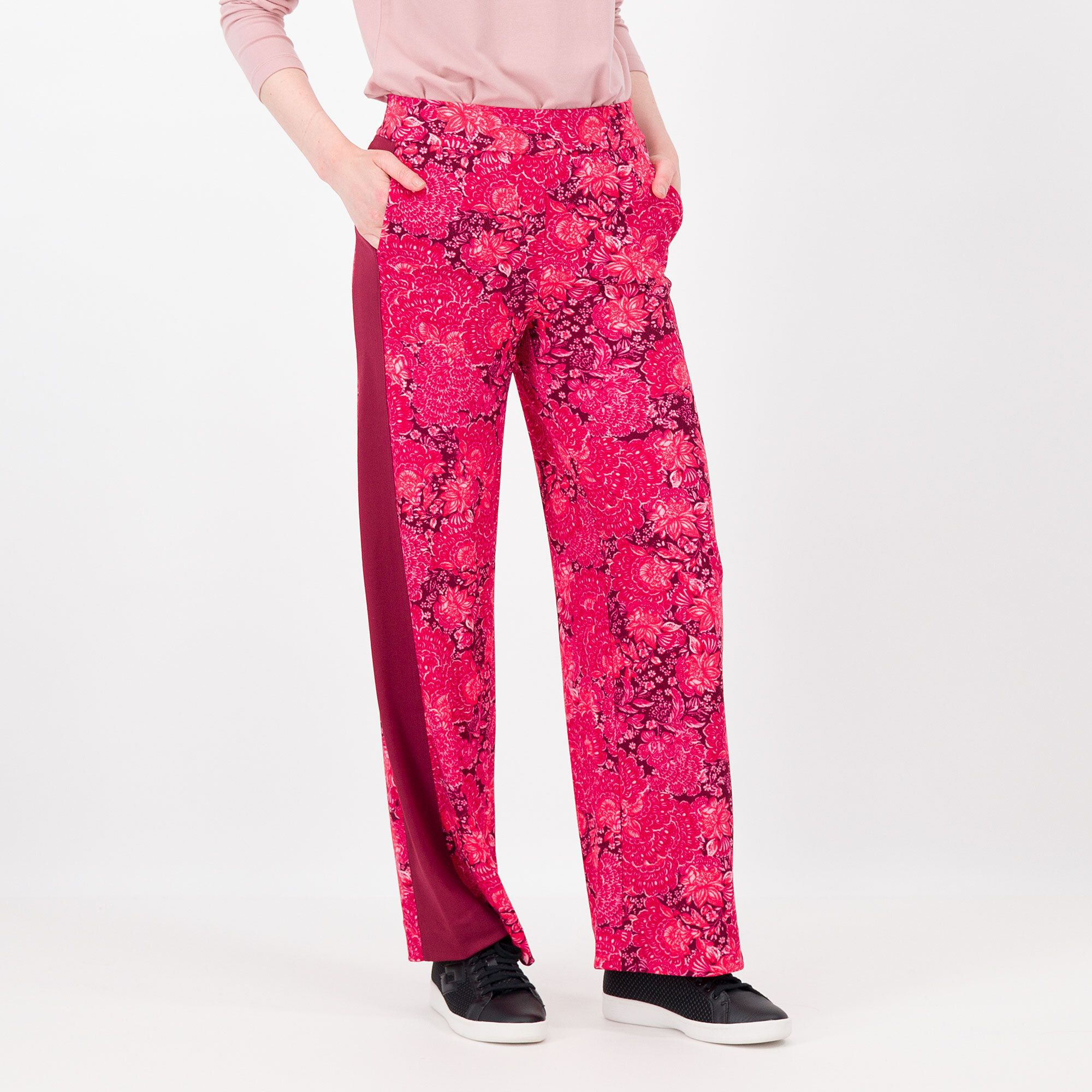 Image of Isaac Mizrahi Live Pantaloni lunghi in jersey stampato061