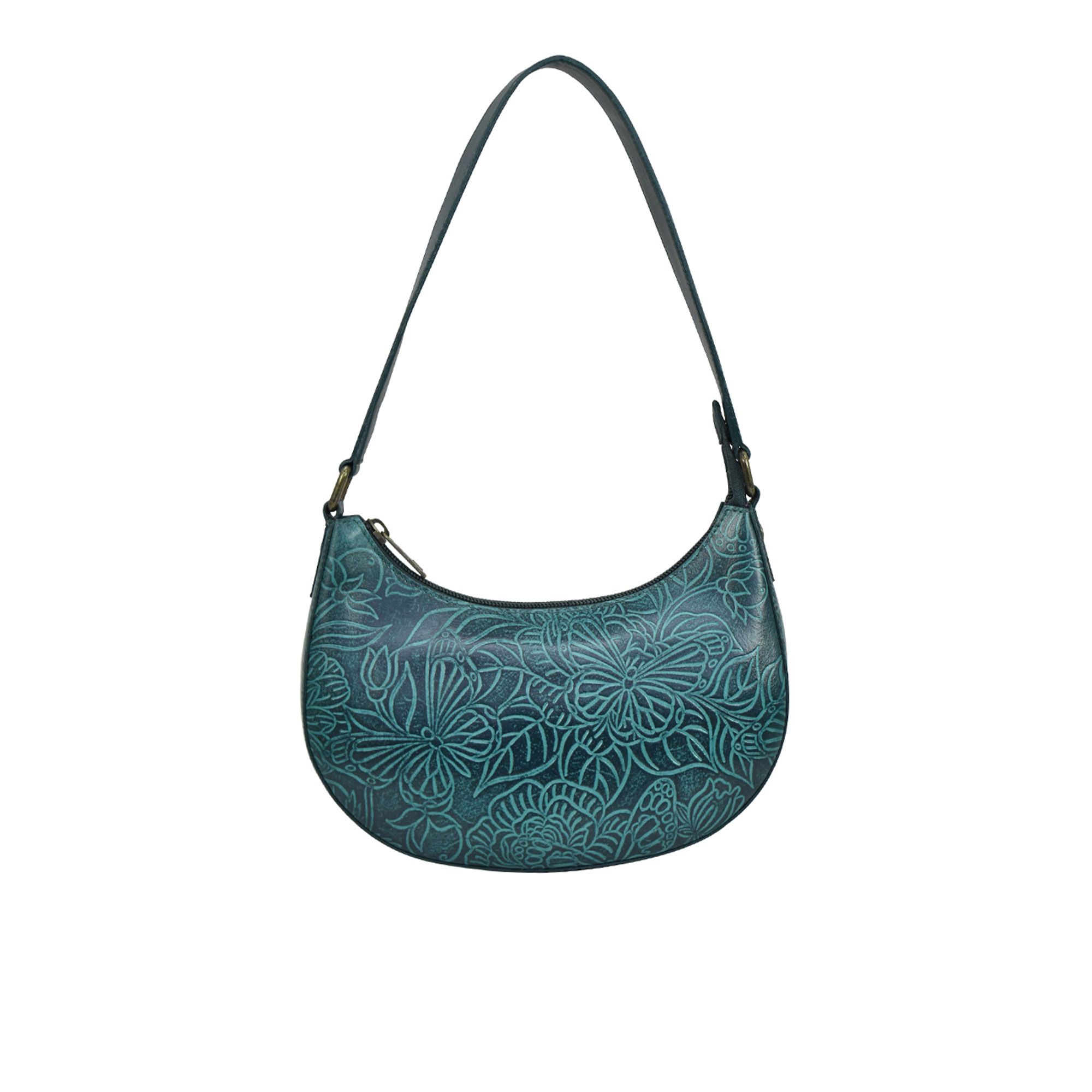 Anuschka
Borsa a spalla
a mezzaluna in pelle
dipinta a mano