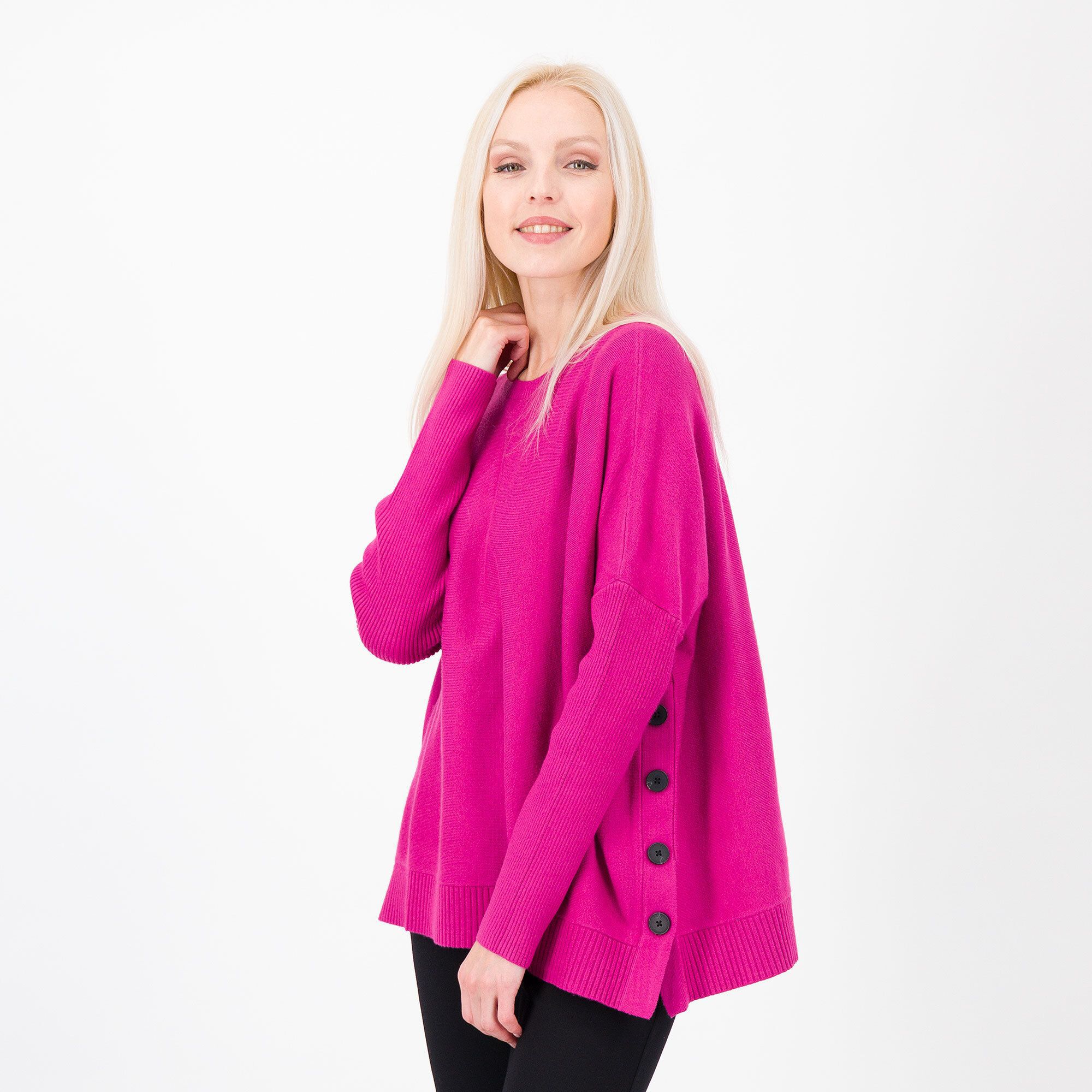 QVC Wynne Layers Maglione a maniche lunghe con bottoni laterali