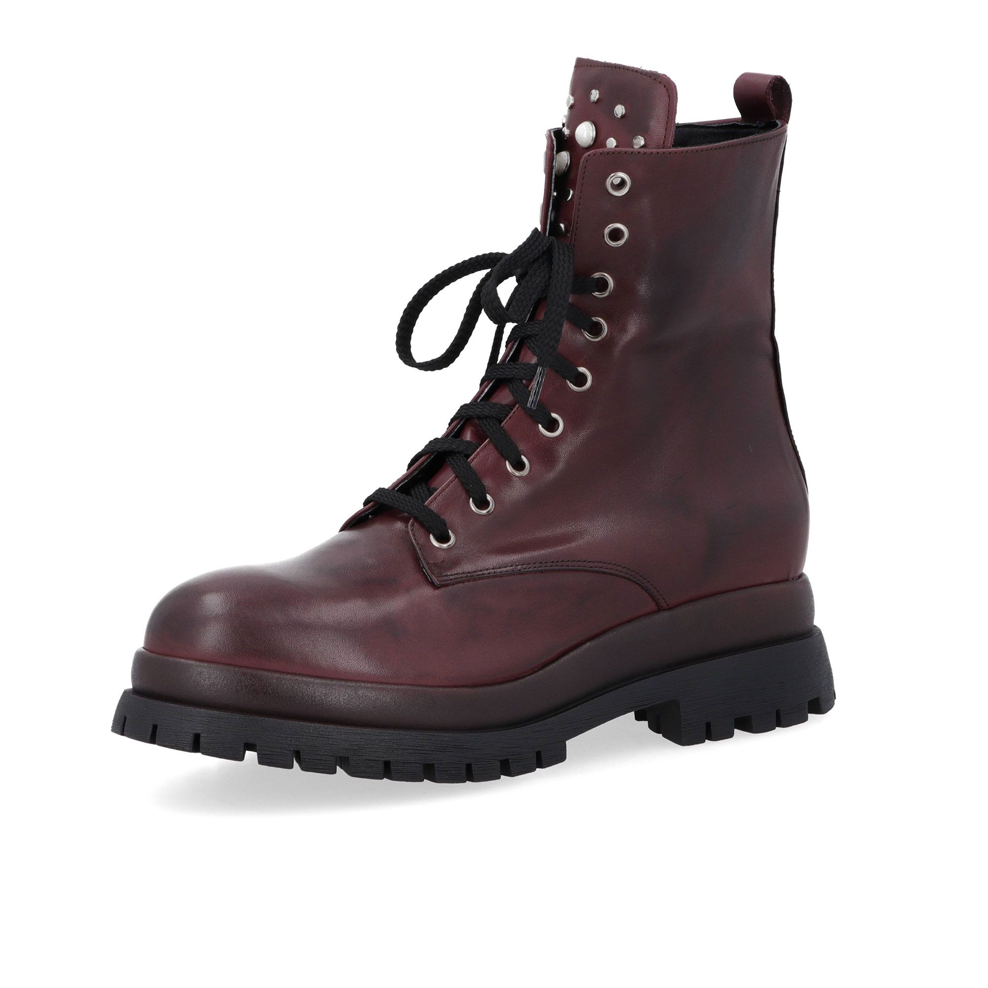 Galieti
Biker in pelle
con lacci
e tacco 6cm