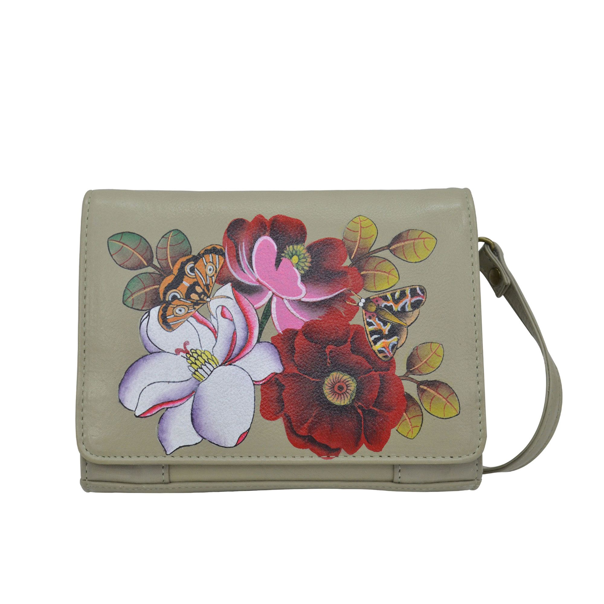 Anuschka
Borsa a tracolla
in pelle con pannelli
dipinti a mano