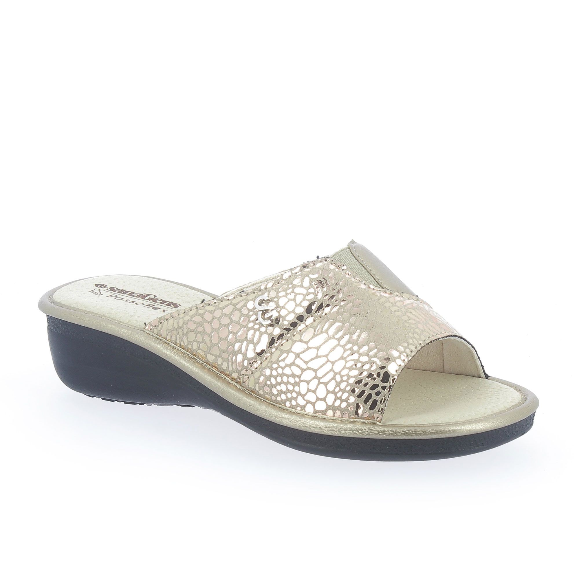 Sanagens
Ciabatte a fascia
con stampa rettile
e tacco 4,5cm
