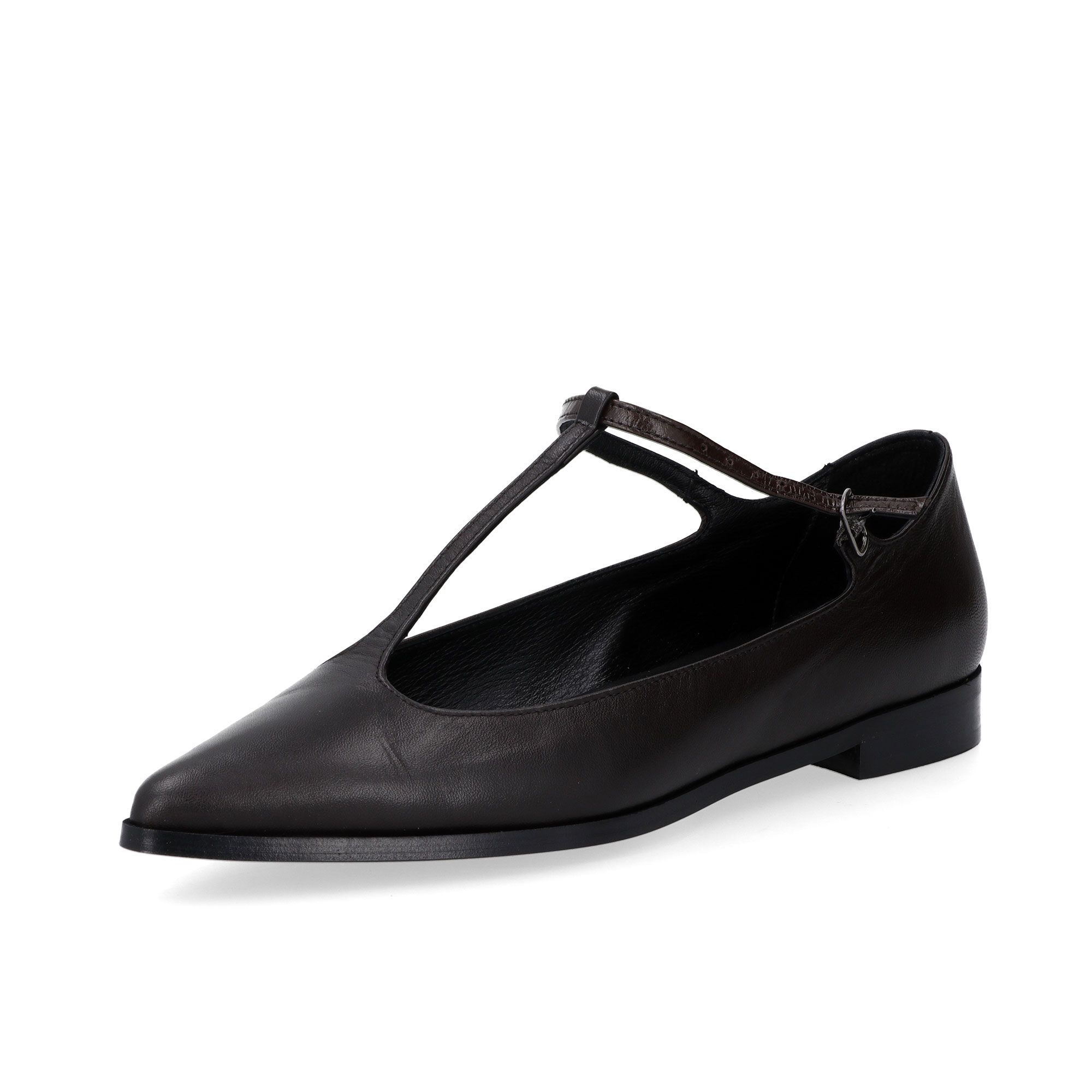 Gioia A.
Ballerine Mary Jane
in pelle lucida
con tacco 2cm