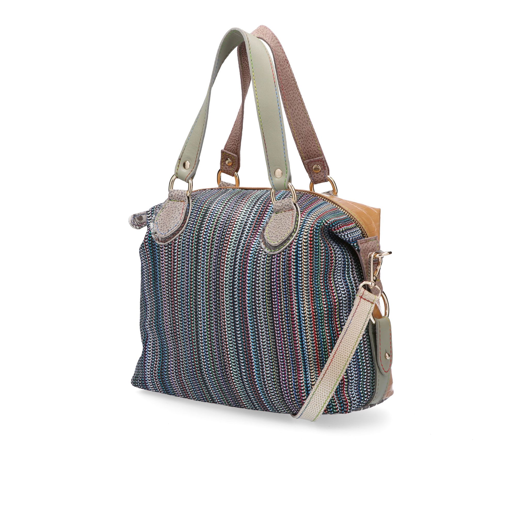 Ebarrito
Borsa bauletto
in pelle patchwork