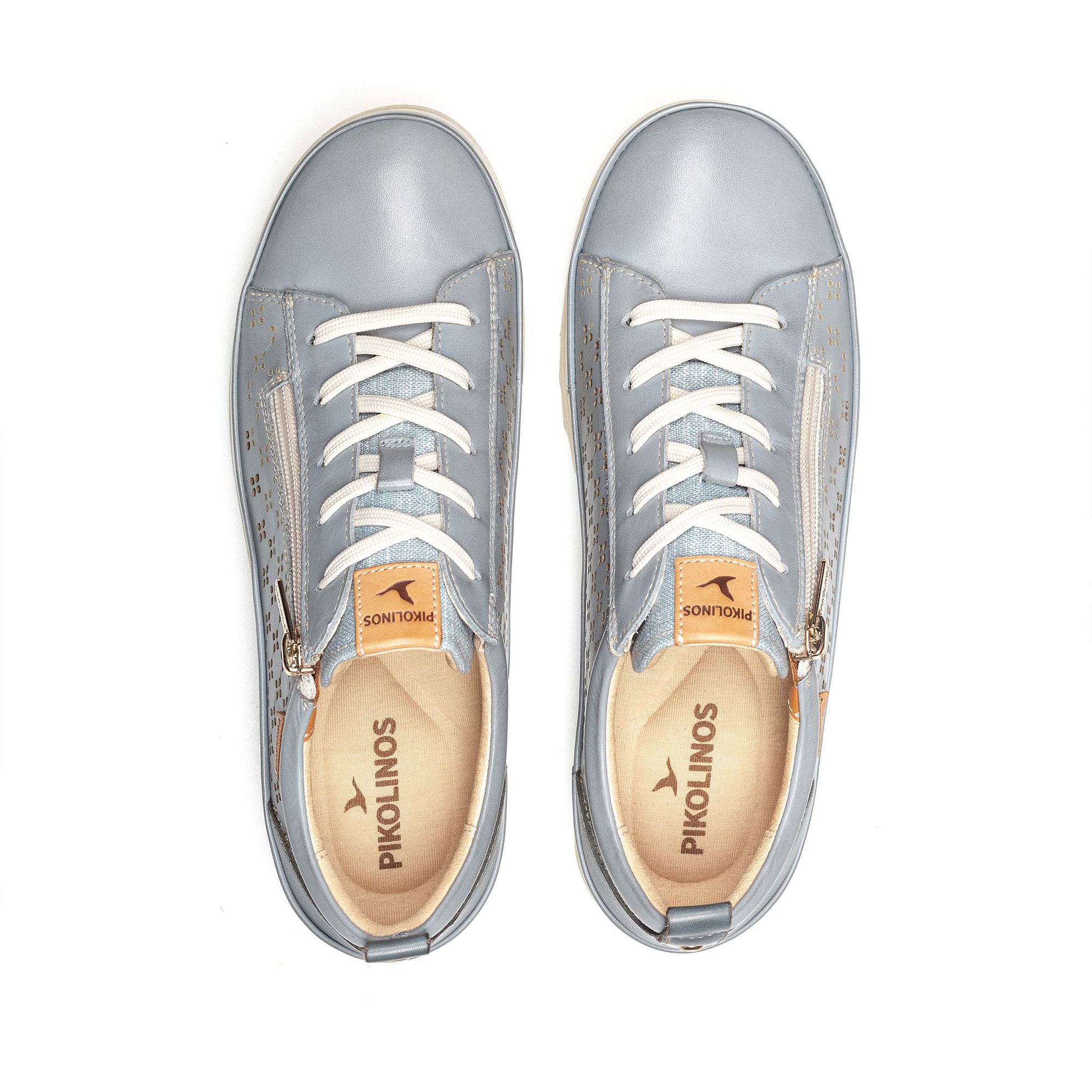 Pikolinos Sneaker in pelle con pannelli traforati e suola 3 cm