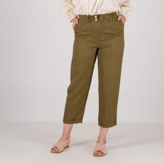 Palazzo Moda
Pantaloni chino
misto viscosa e lino
con risvolto al fondo