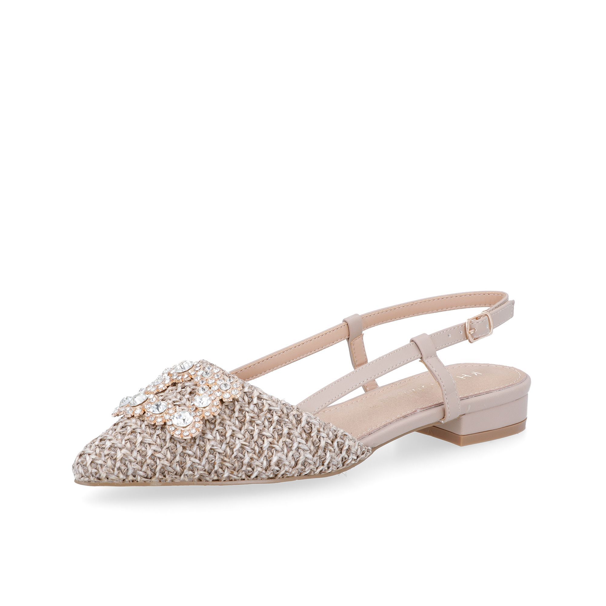 QVC Kharisma Sandali Slingback con dettaglio gioiello