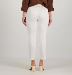 Officina della Moda
Pantaloni in raso
di cotone
con elastico