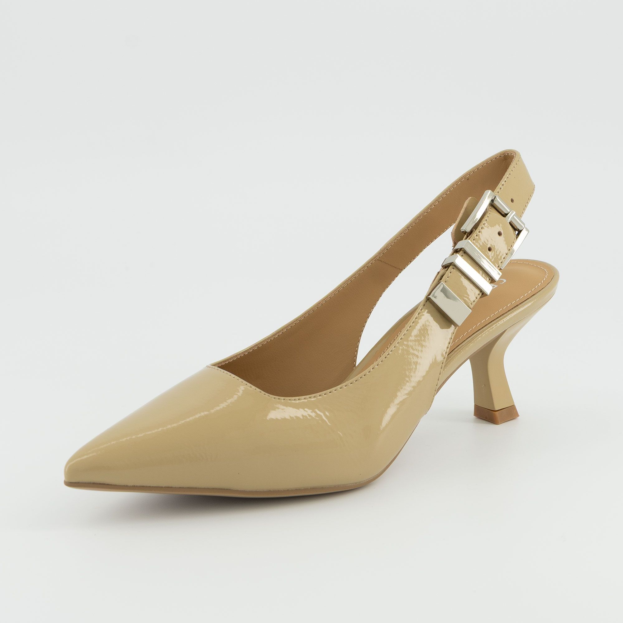 Cris Vergré
Scarpe slingback
in pelle effetto
vernice tacco 6,5 cm