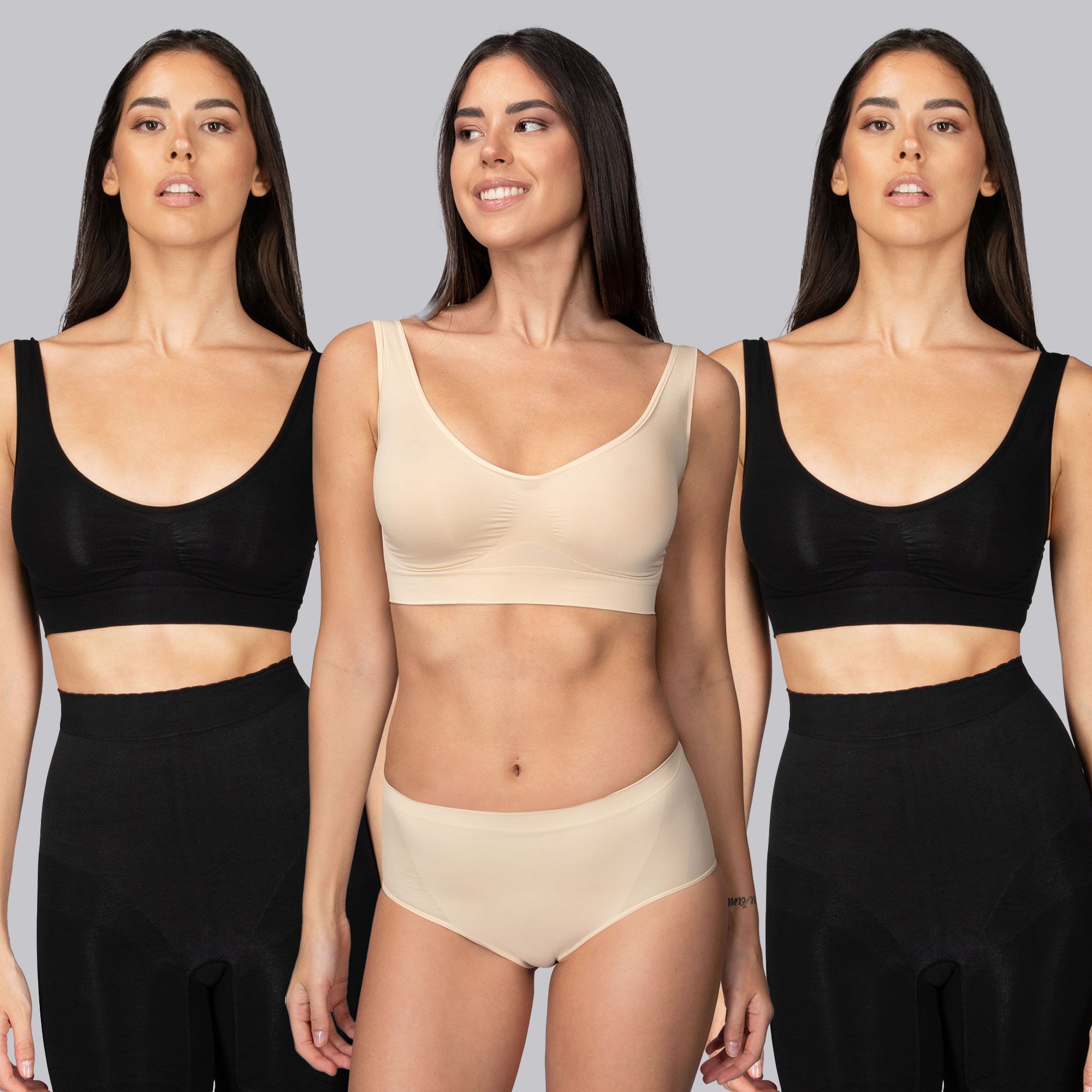 Bodyeffect
Set 3 reggiseni
modellanti senza
ferretti e ganci