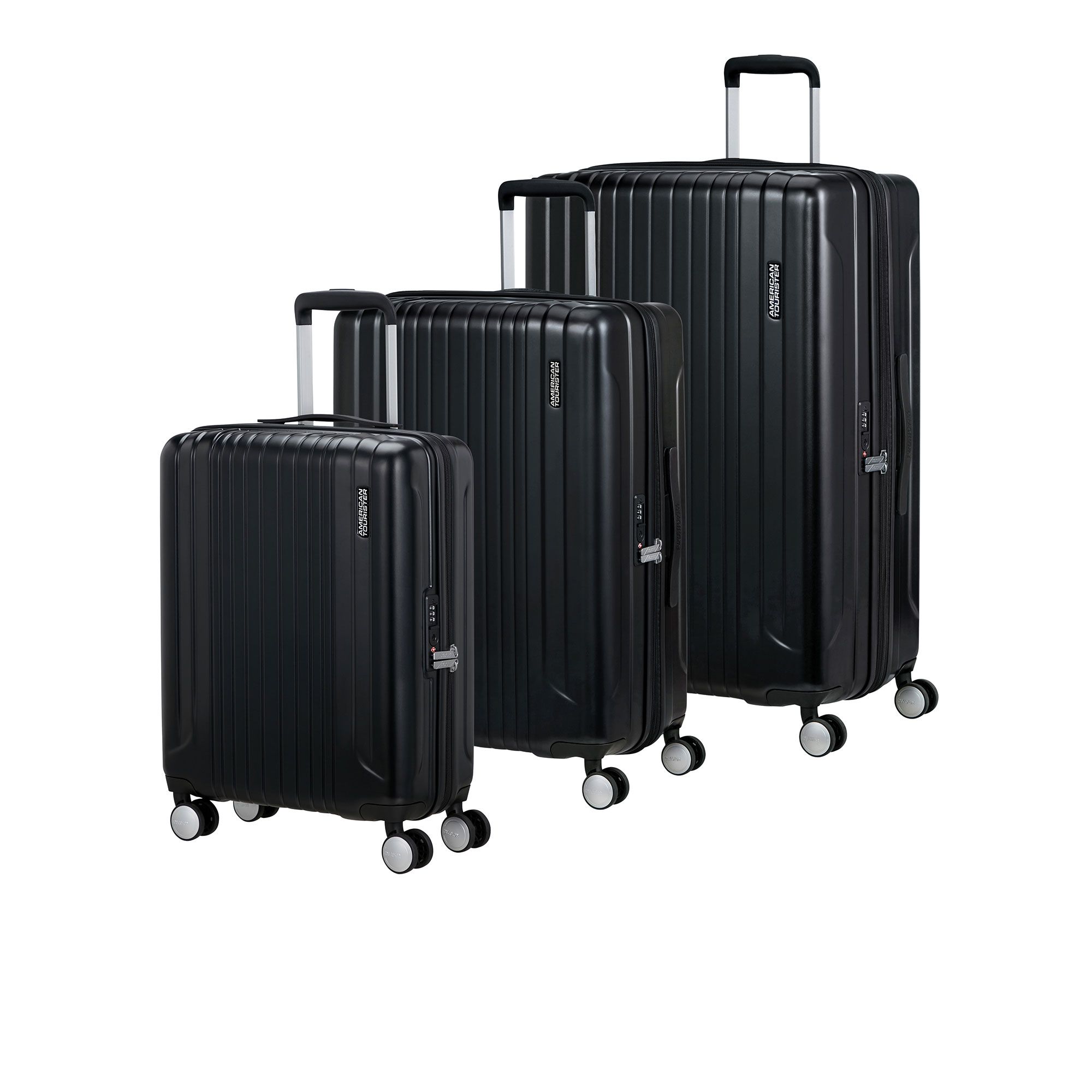 American Tourister Set di 3 valige in ABS (S, M, L)