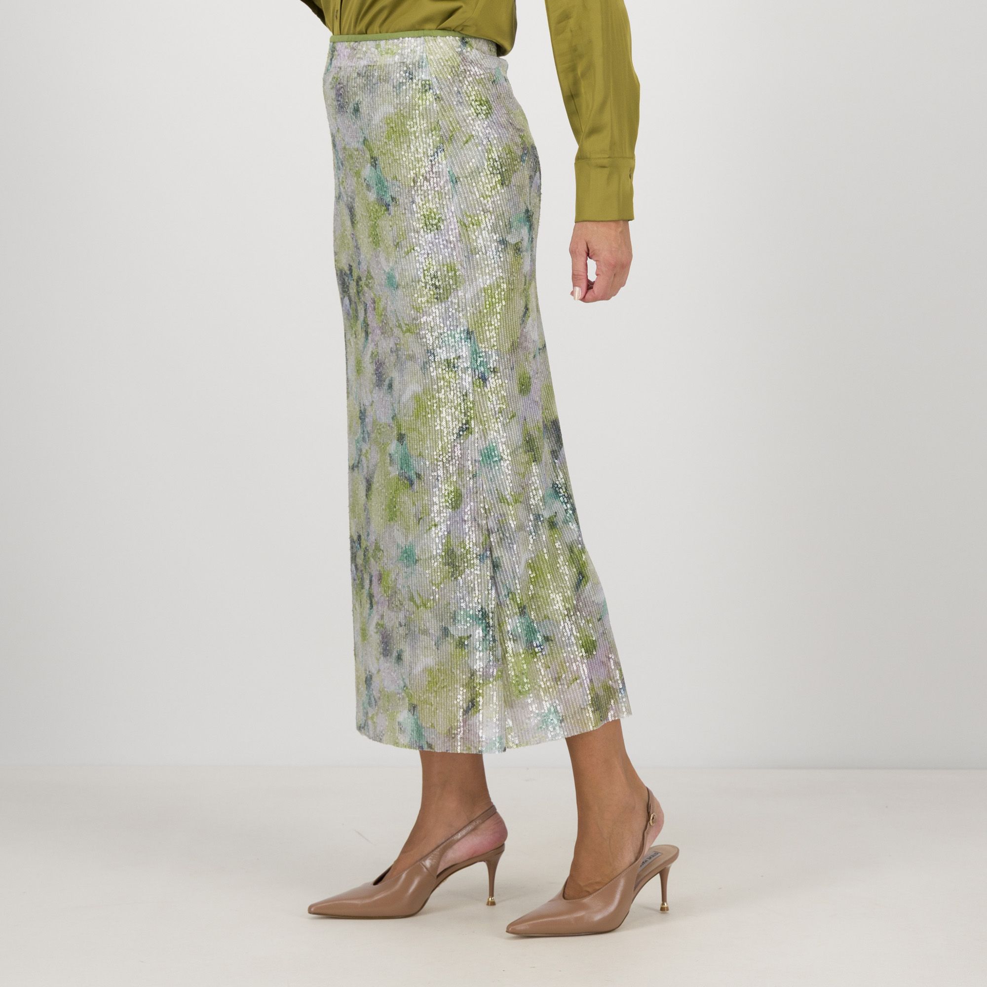Caterina Lancini
Gonna lunga
in paillettes
con elastico