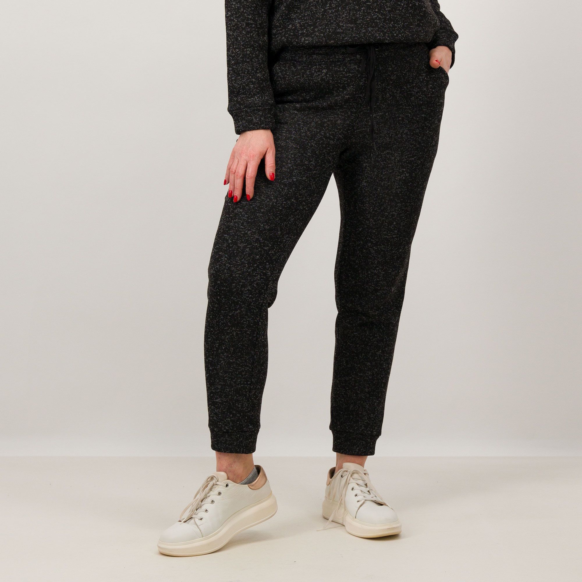 Image of Cuddle Duds Pantaloni jogger in felpa con elastico e coulisse in vita061