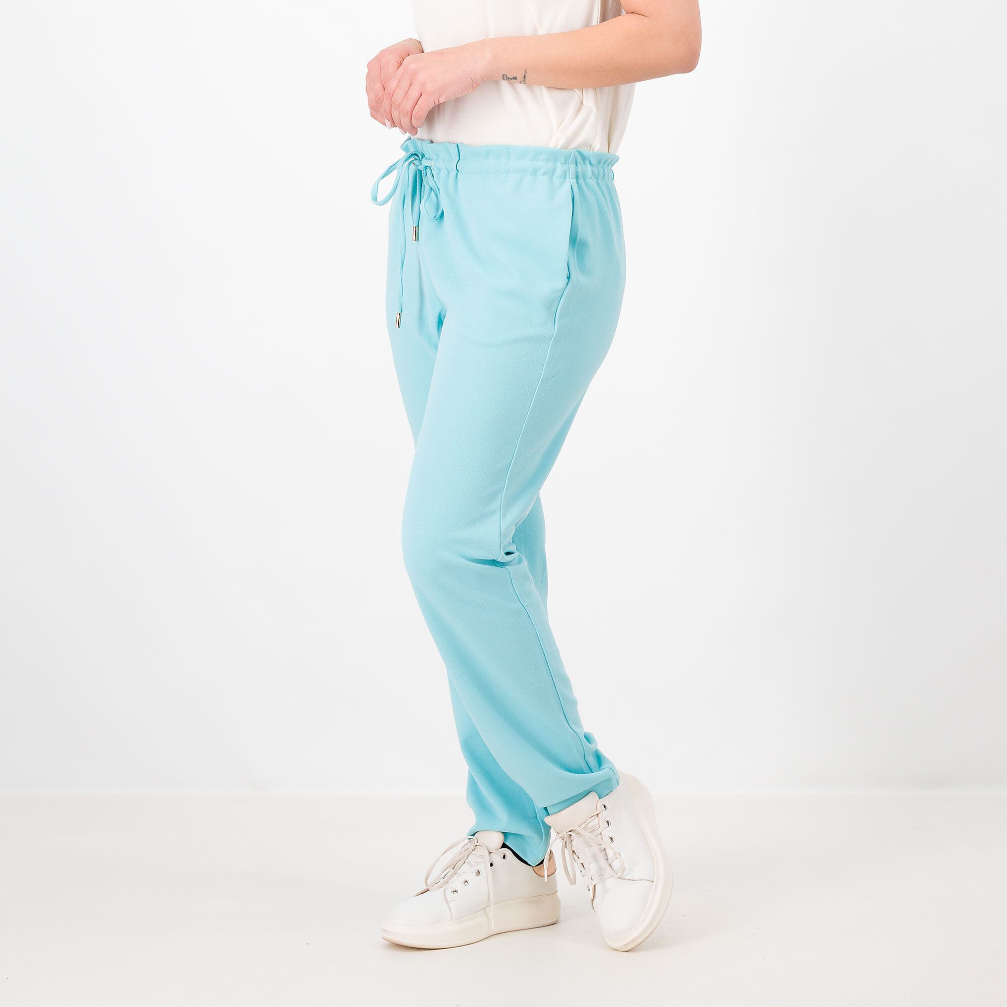 Image of Nina Leonard Pantaloni lunghi con elastico in vita061