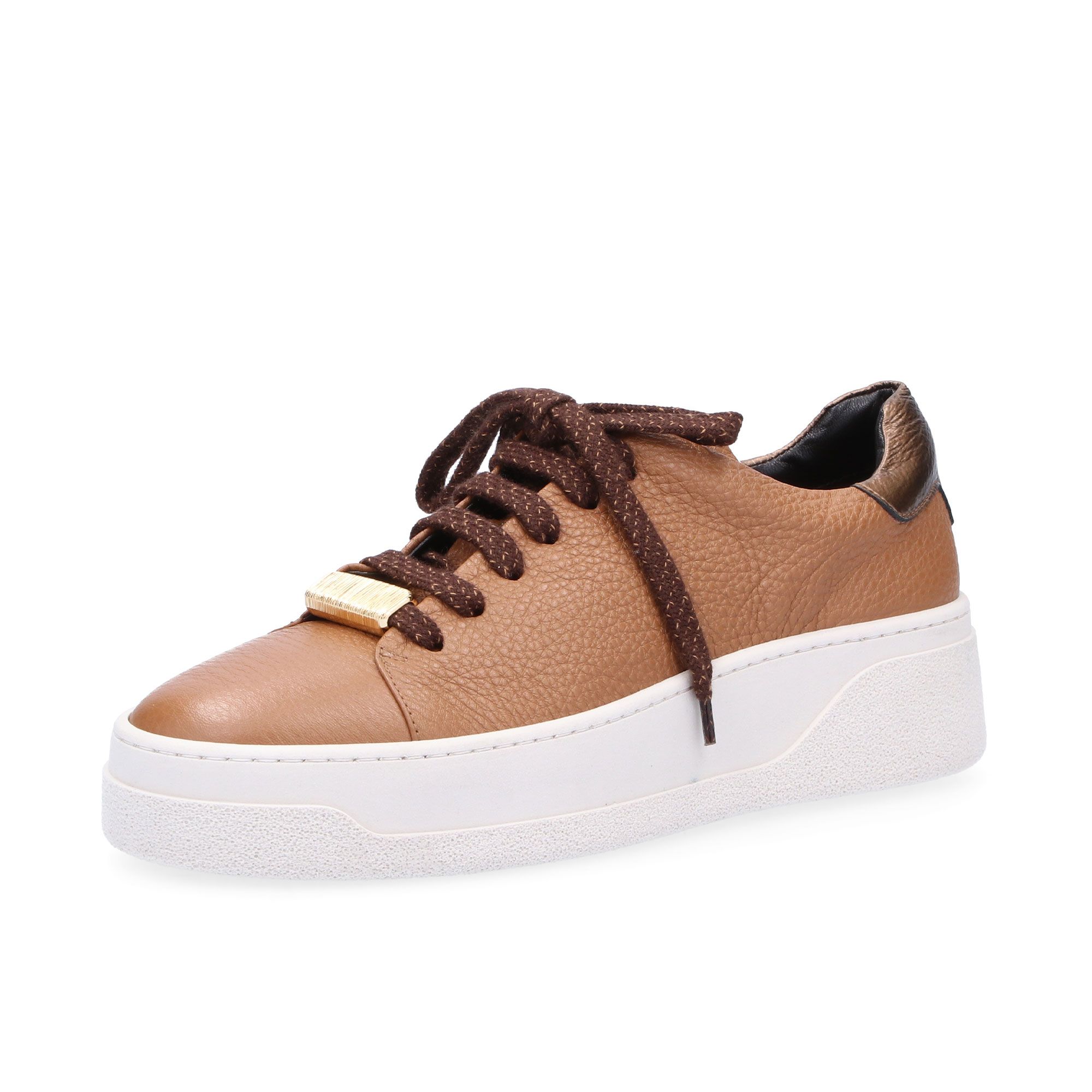 Image of FAIRE Sneaker in pelle con inserto laminato suola 4,5cm061