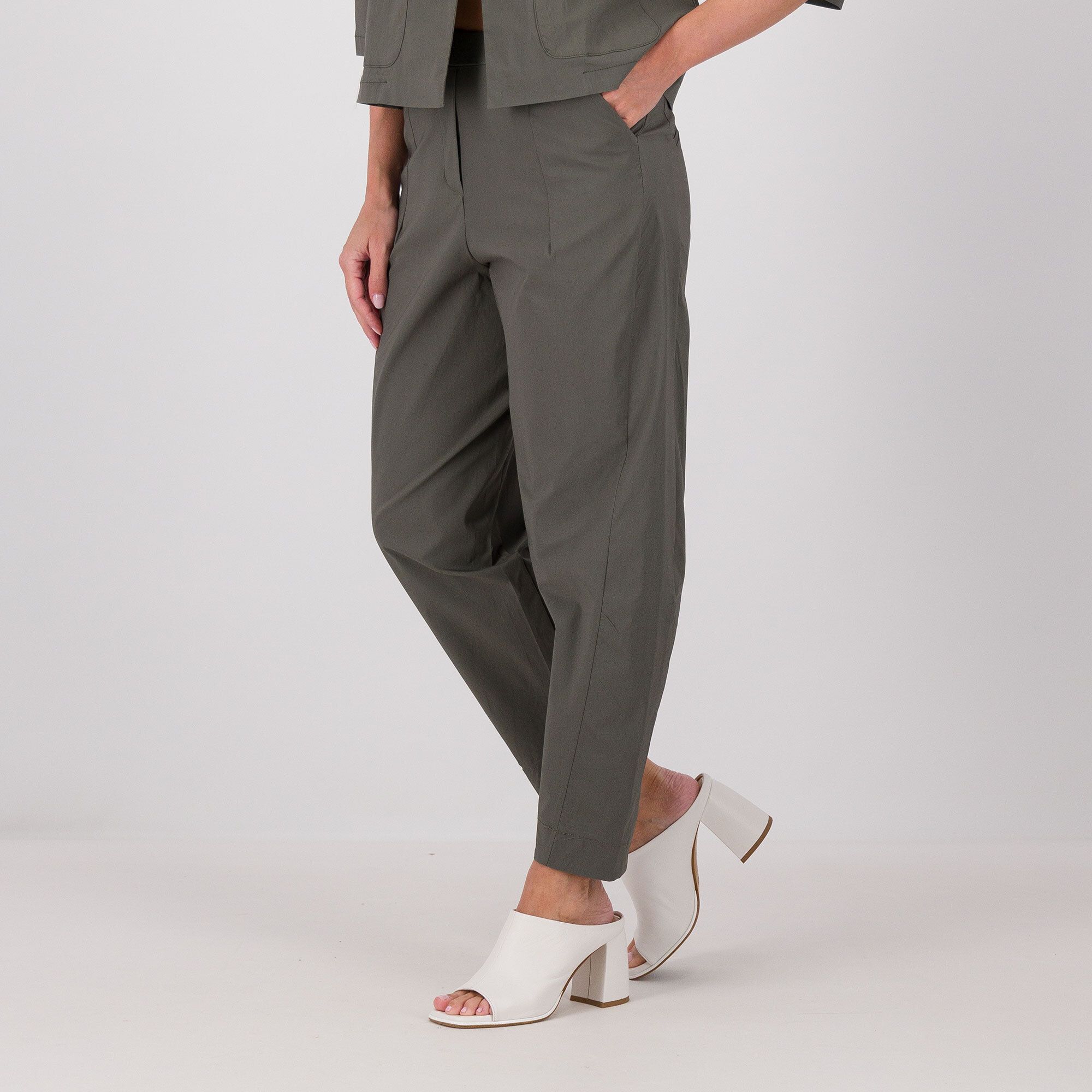 QVC LUCREZIA SCIORTINO Pantaloni balloon in tessuto superstretch