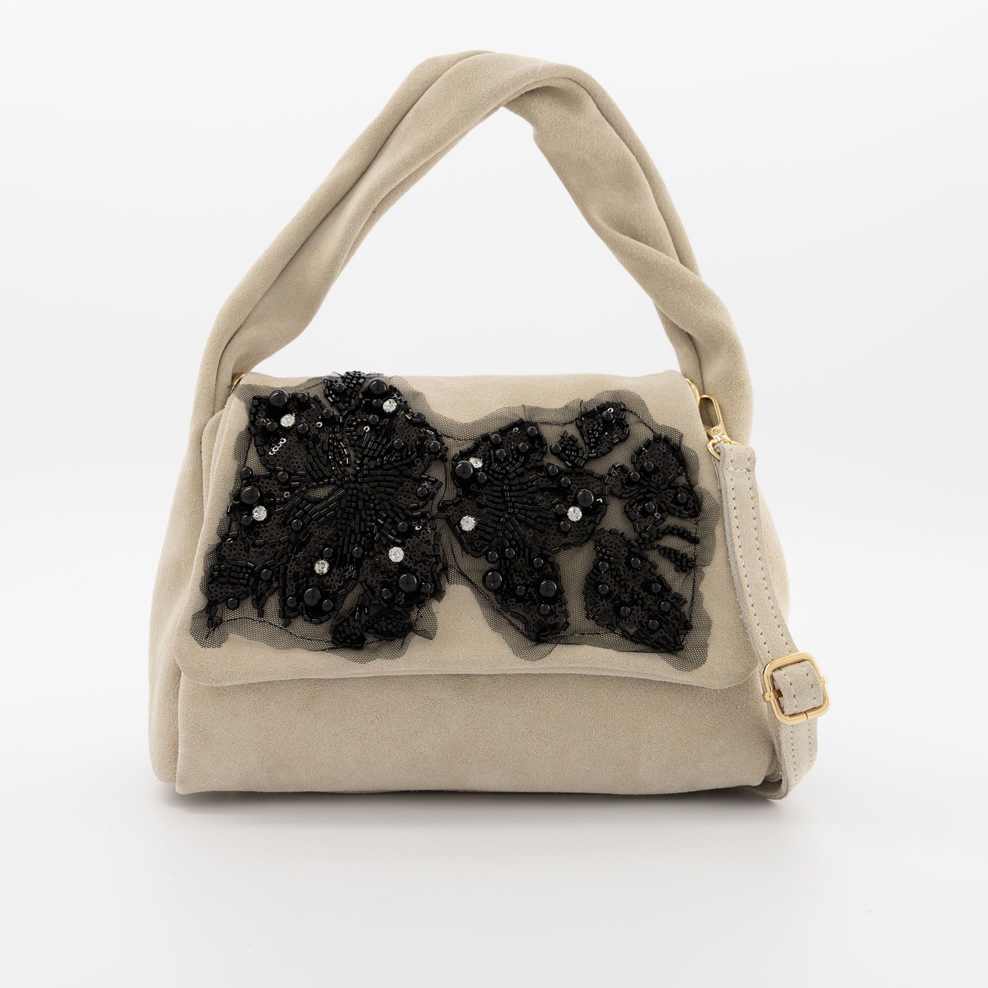 Stefano Ghilardi
Borsa a mano con
tracolla regolabile e
patta decorata