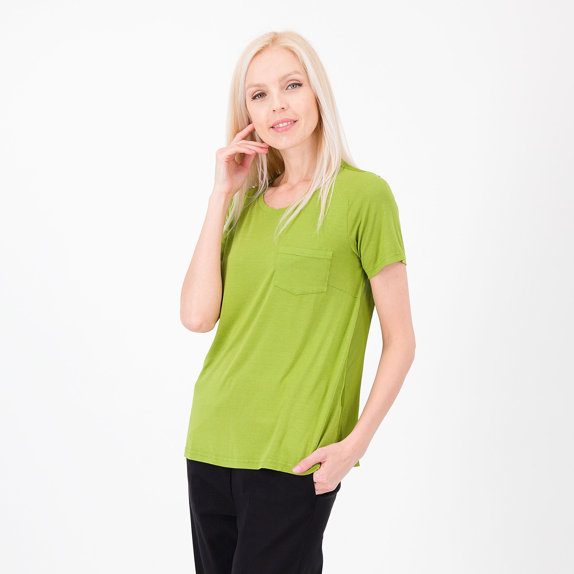 QVC Caterina Lancini T-shirt con taschino