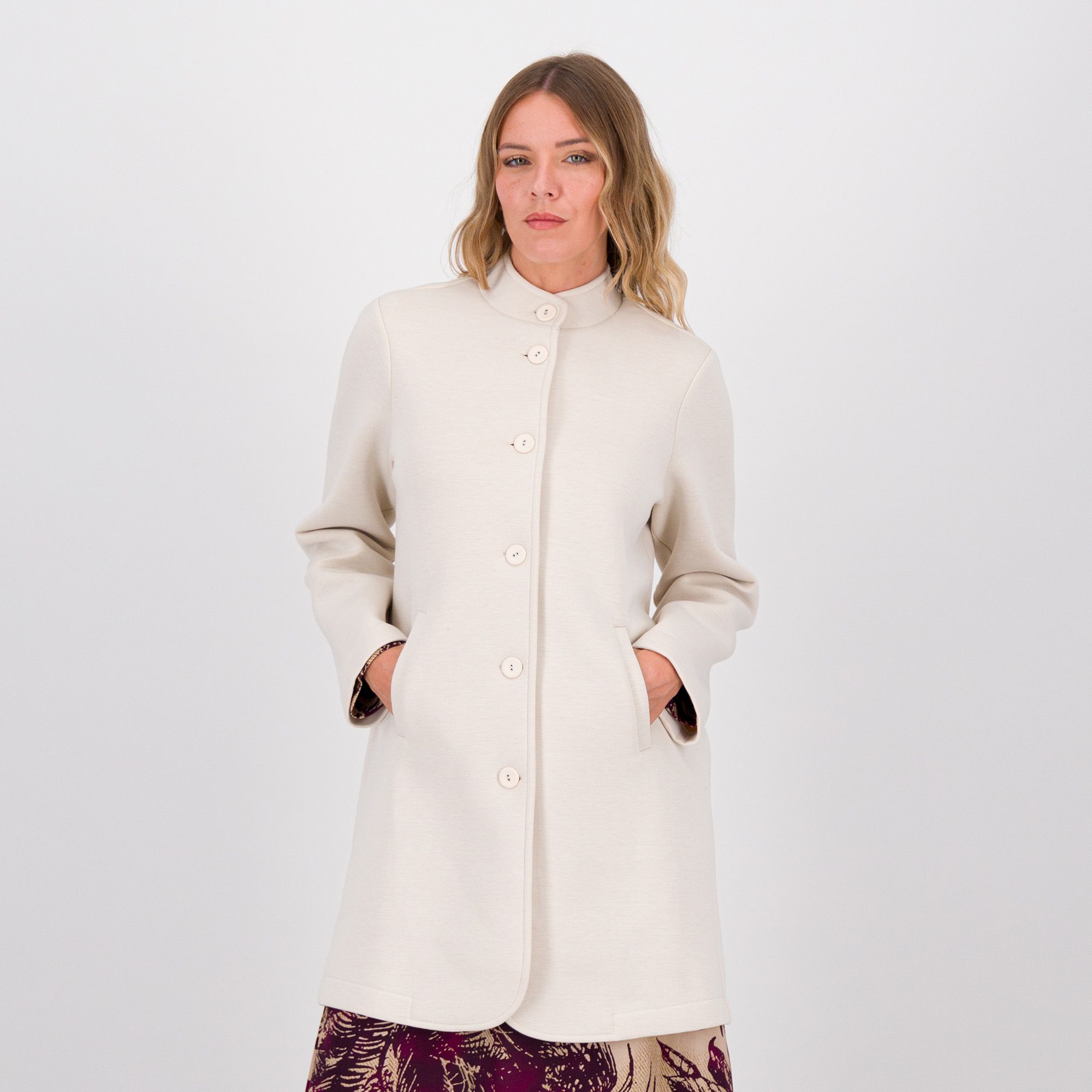 Image of Mood Atelier Cappotto in tessuto tecnico, collo alla coreana061