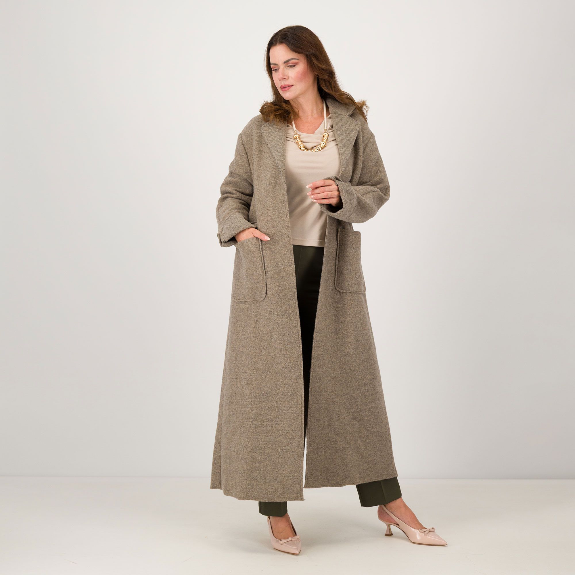 Caterina Lancini
Cappotto lungo
effetto lana cotta