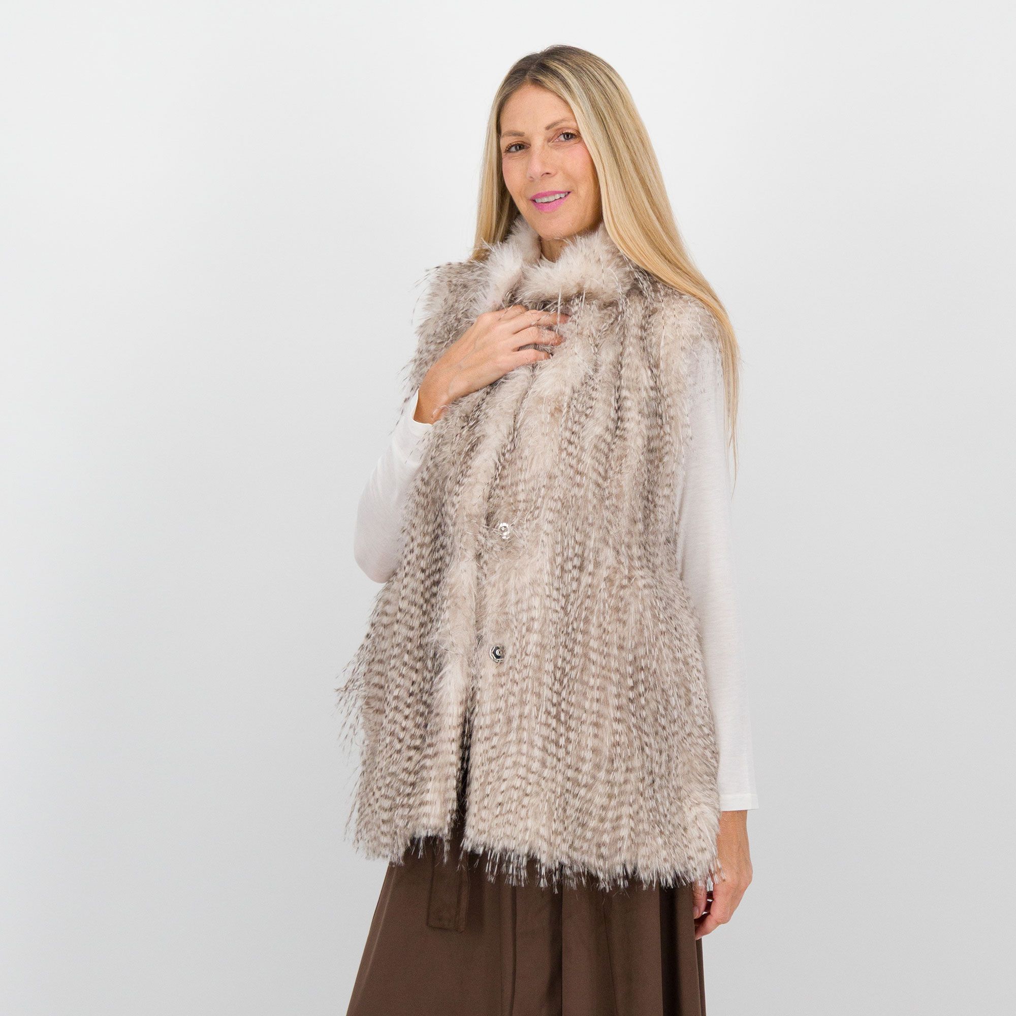 Rebeka Ross
Gilet in pelo
sintetico con
tasche