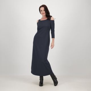 Caterina Lancini
Abito in scuba crepe
con manica 7/8
e motivo cut-out