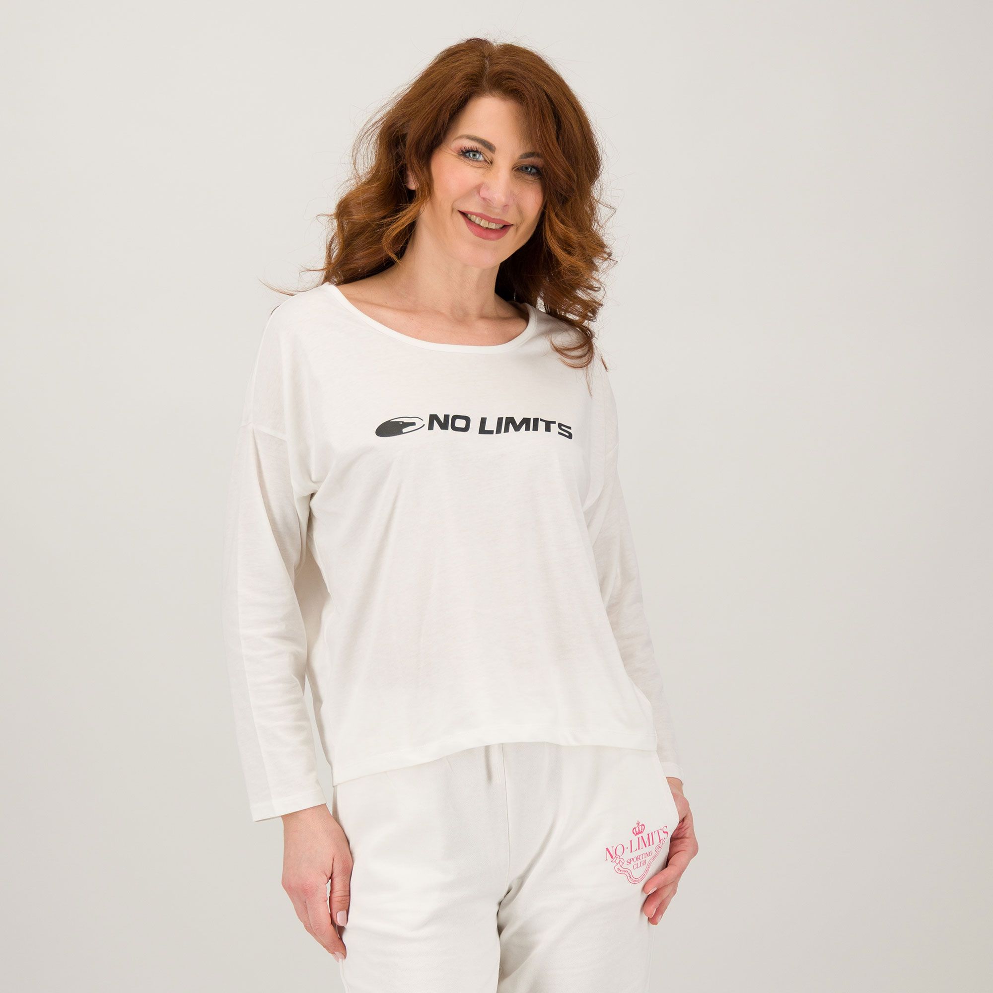 No Limits
Maglietta in jersey
misto cotone a 
maniche lunghe