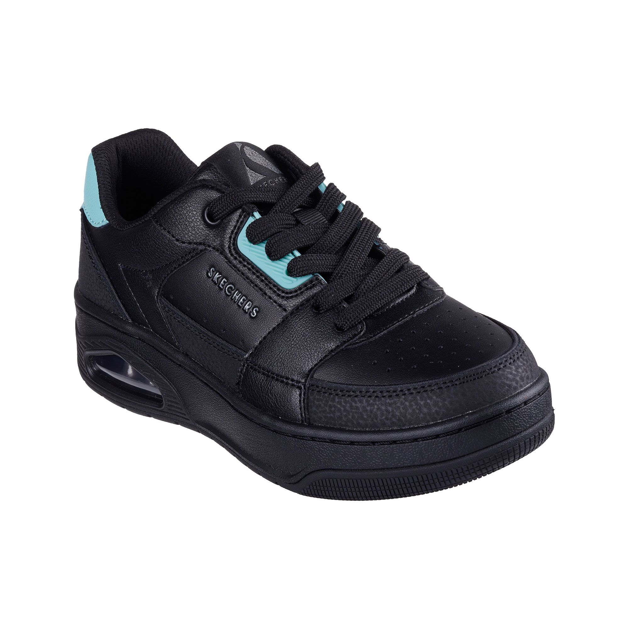 Image of SKECHERS Sneaker stringate UNO Court con inserti e soletta Memory061