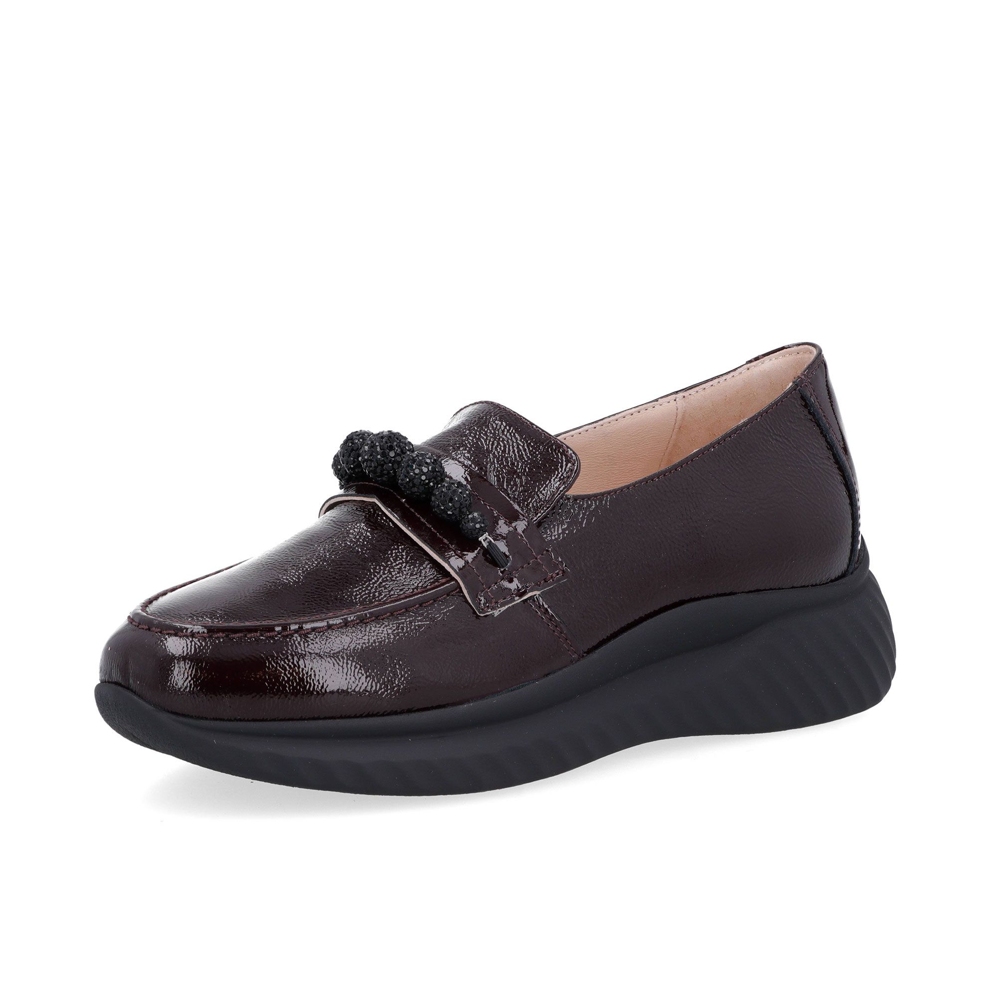 Soffice Sogno
Mocassini slip-on
in pelle verniciata
con suola 5 cm