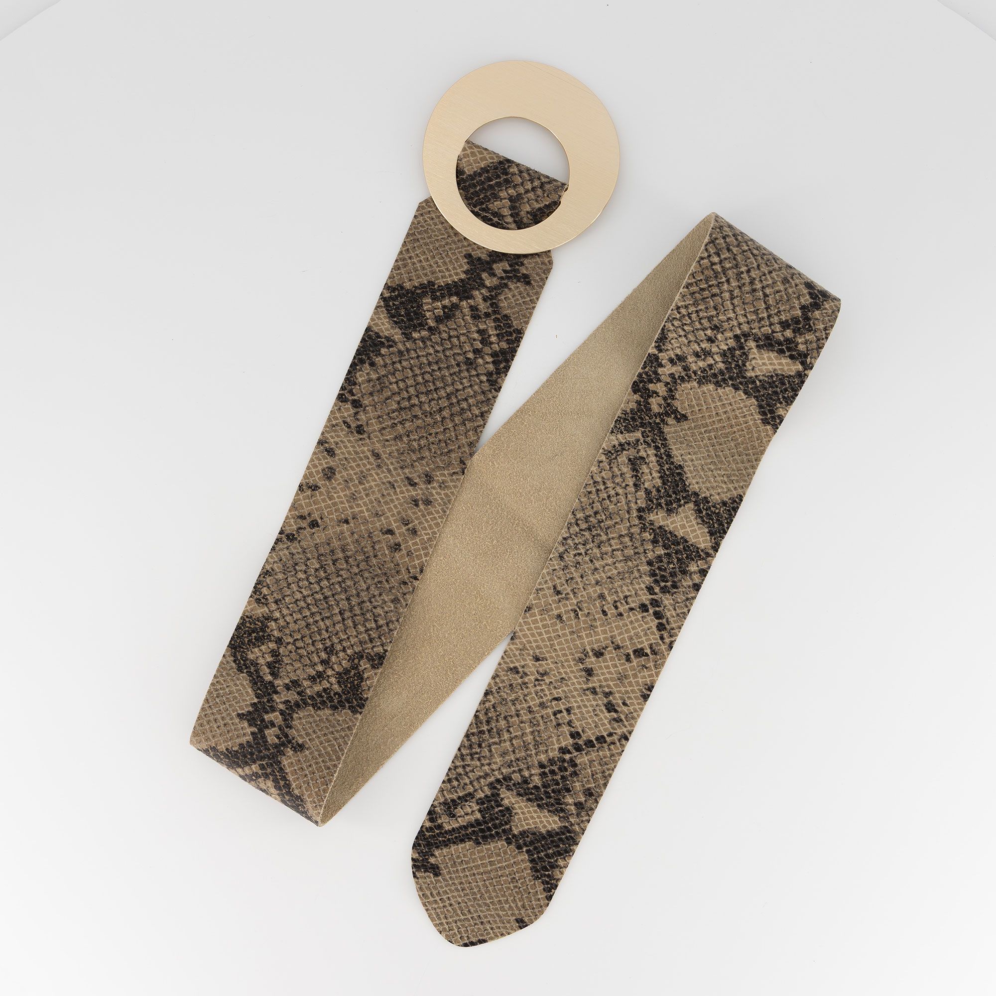 Le Corone Bags
Fusciacca in pelle
stampata con fibbia
tonda in metallo