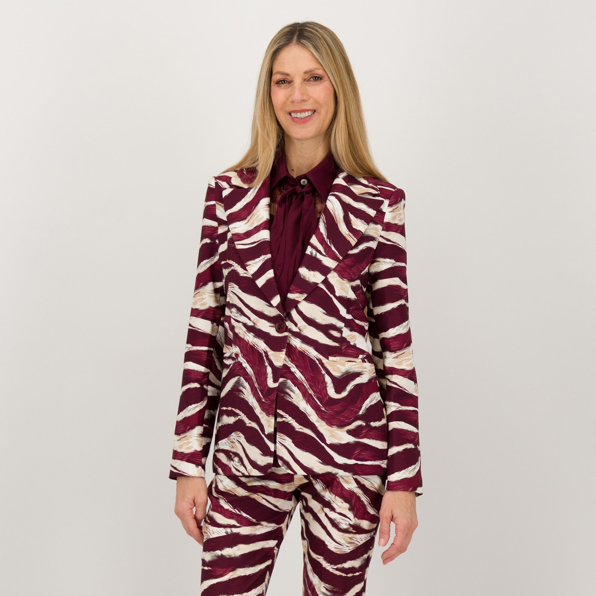 Angela Mele Milano
Giacca blazer
monopetto
fantasia