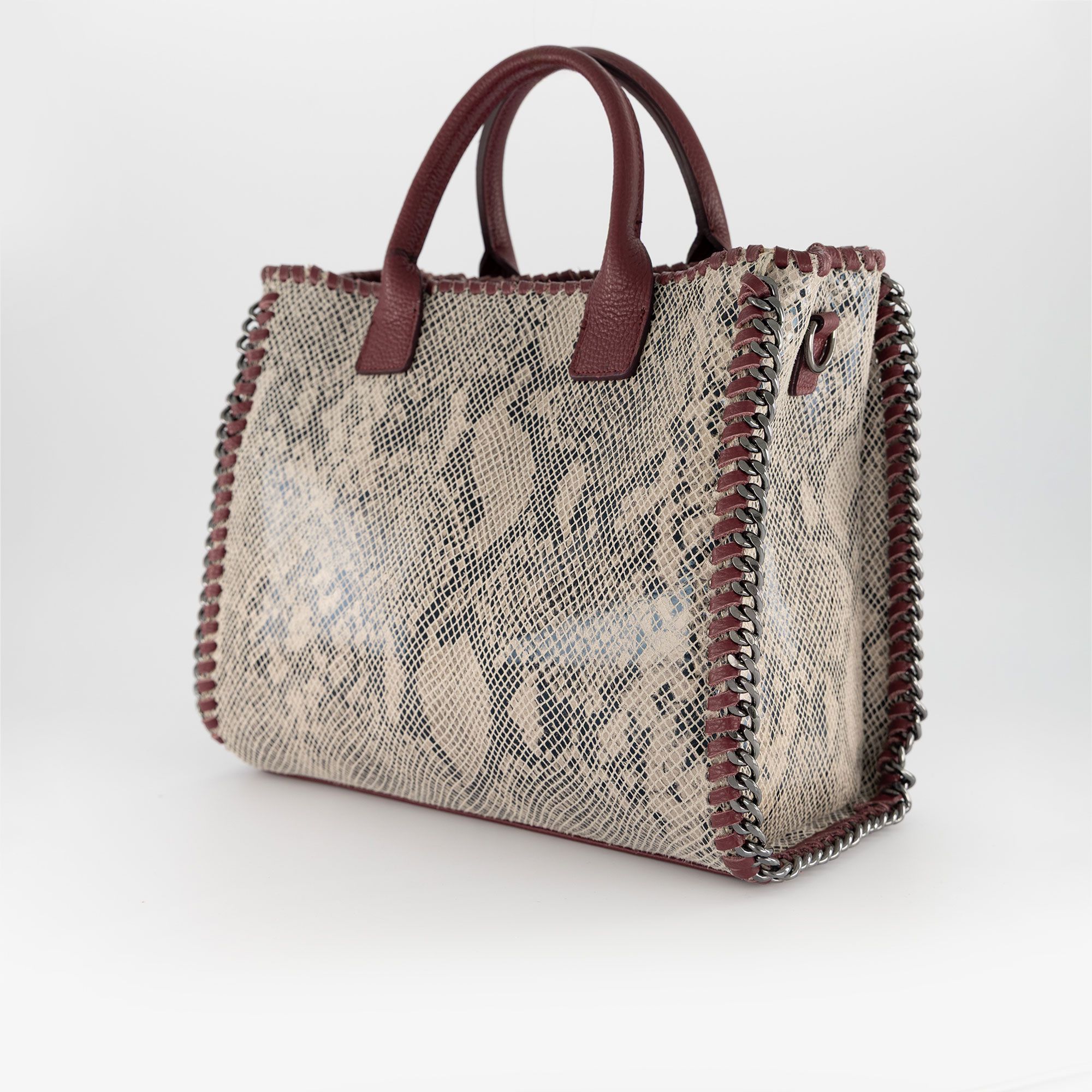 Le Corone Bags Borsa a mano Lux Star 26 in pelle stampa pitone