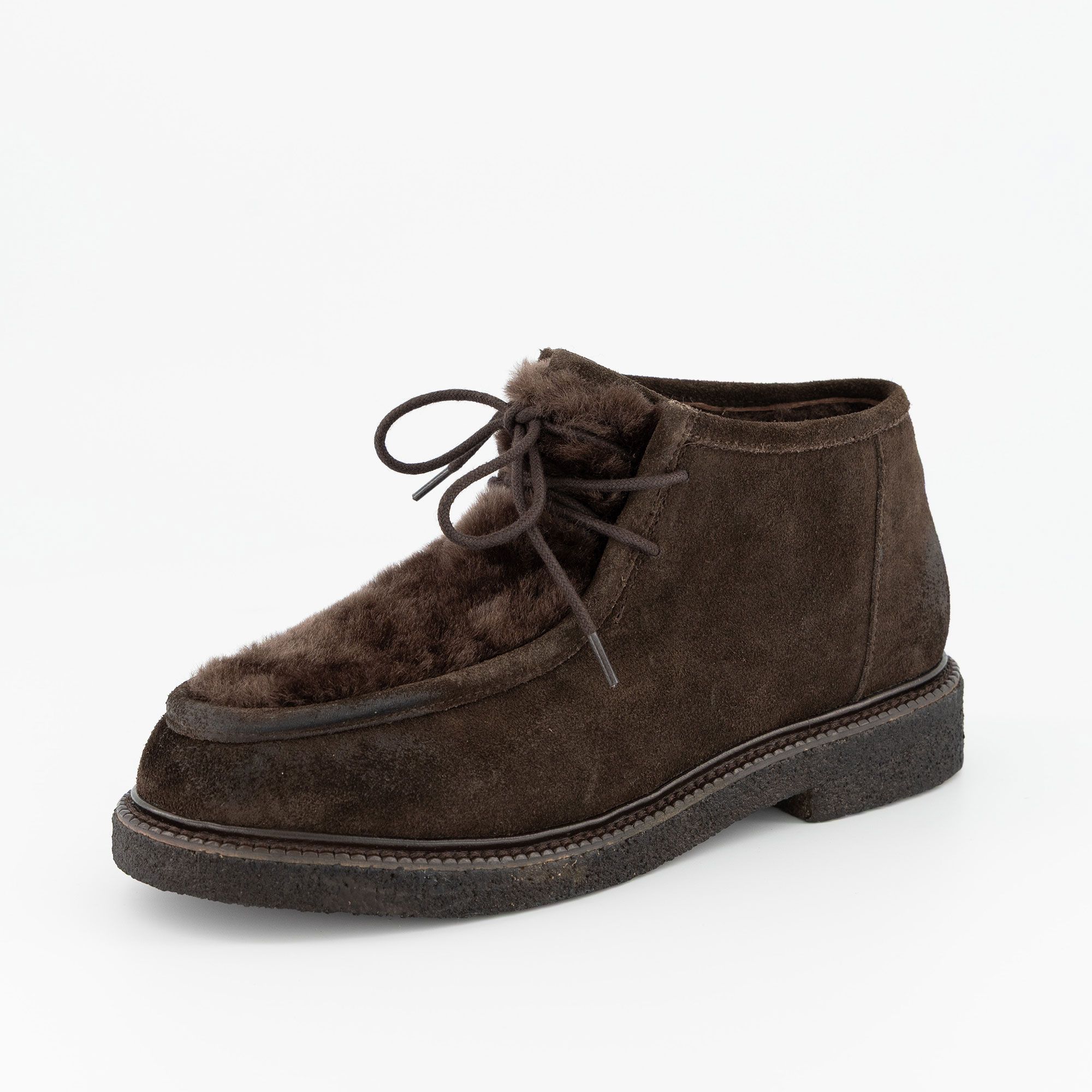 Faire
Scarpe apron-toe
in pelle scamosciata
con cucitura