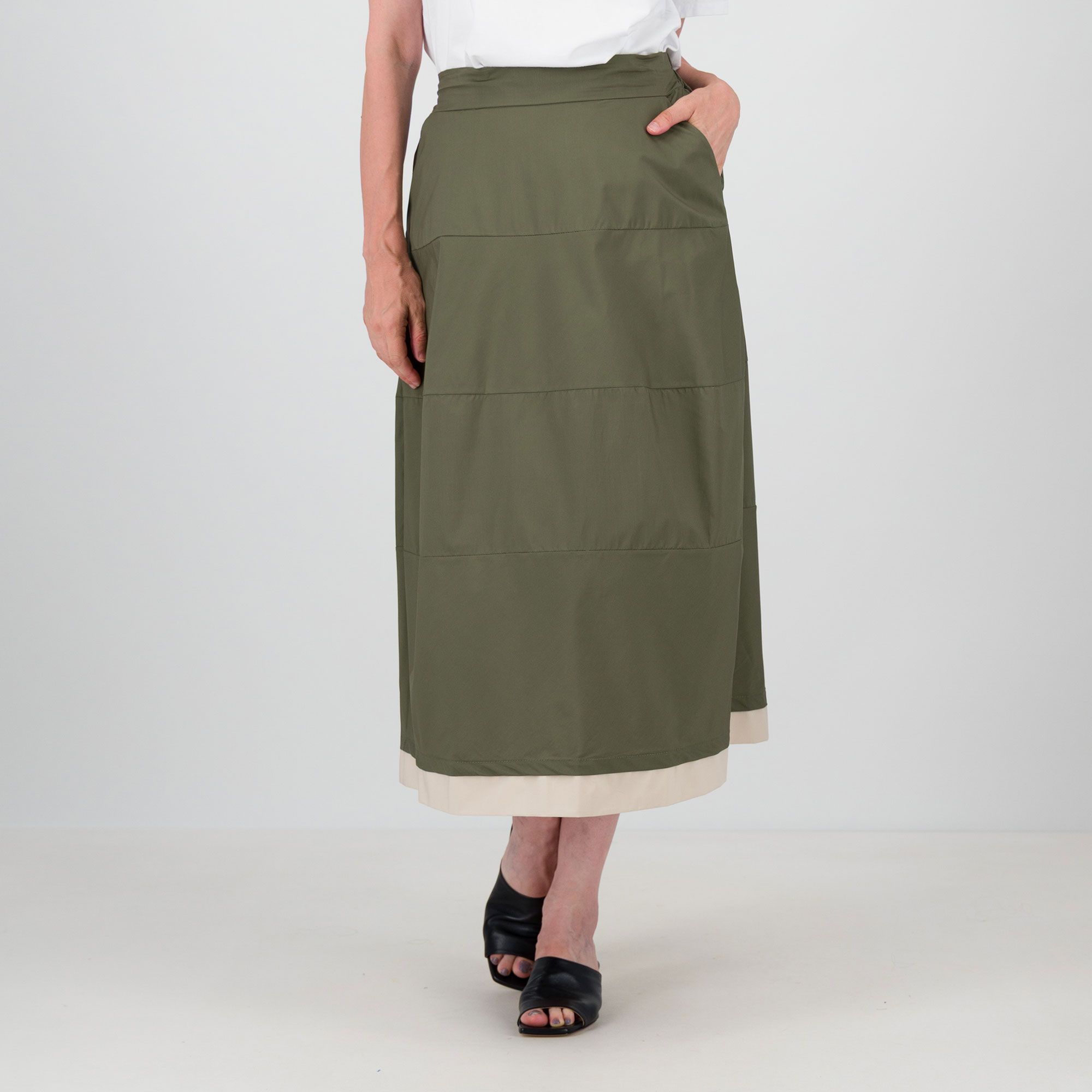 Lucrezia Sciortino Gonna lunga in cotone con elastico